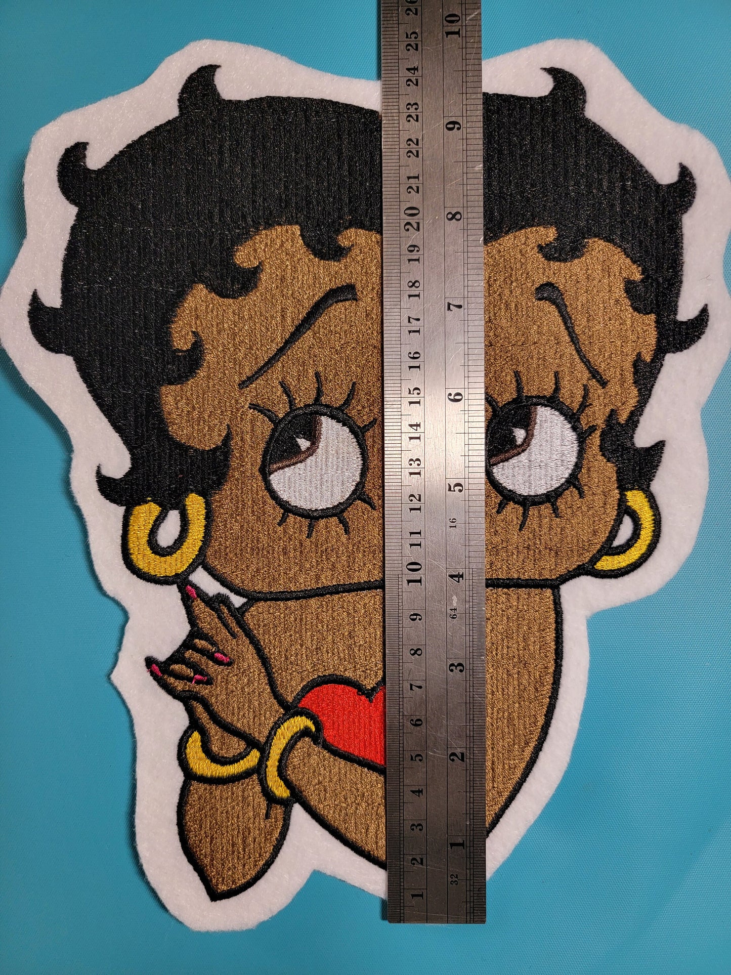 Black Betty Boop, Extra Extra large Back Patch, 8+" Patch - New!!