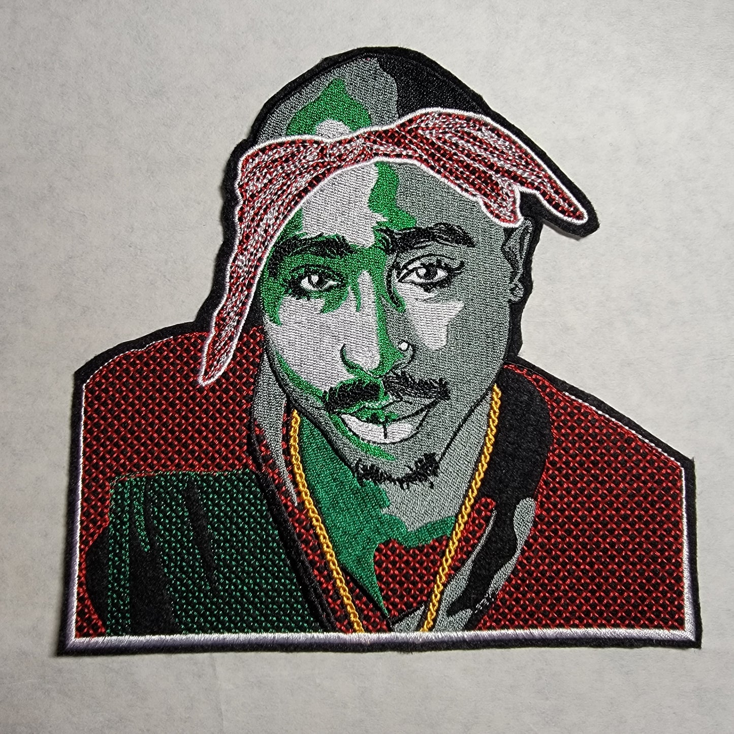 Tupac Iron-on Patch, 8" back patch, Black Icon patches, African American, Patches for the Culture