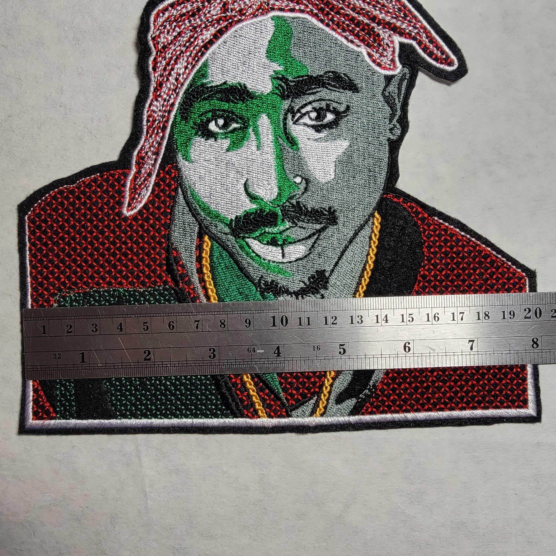 Tupac Iron-on Patch, 8" back patch, Black Icon patches, African American, Patches for the Culture