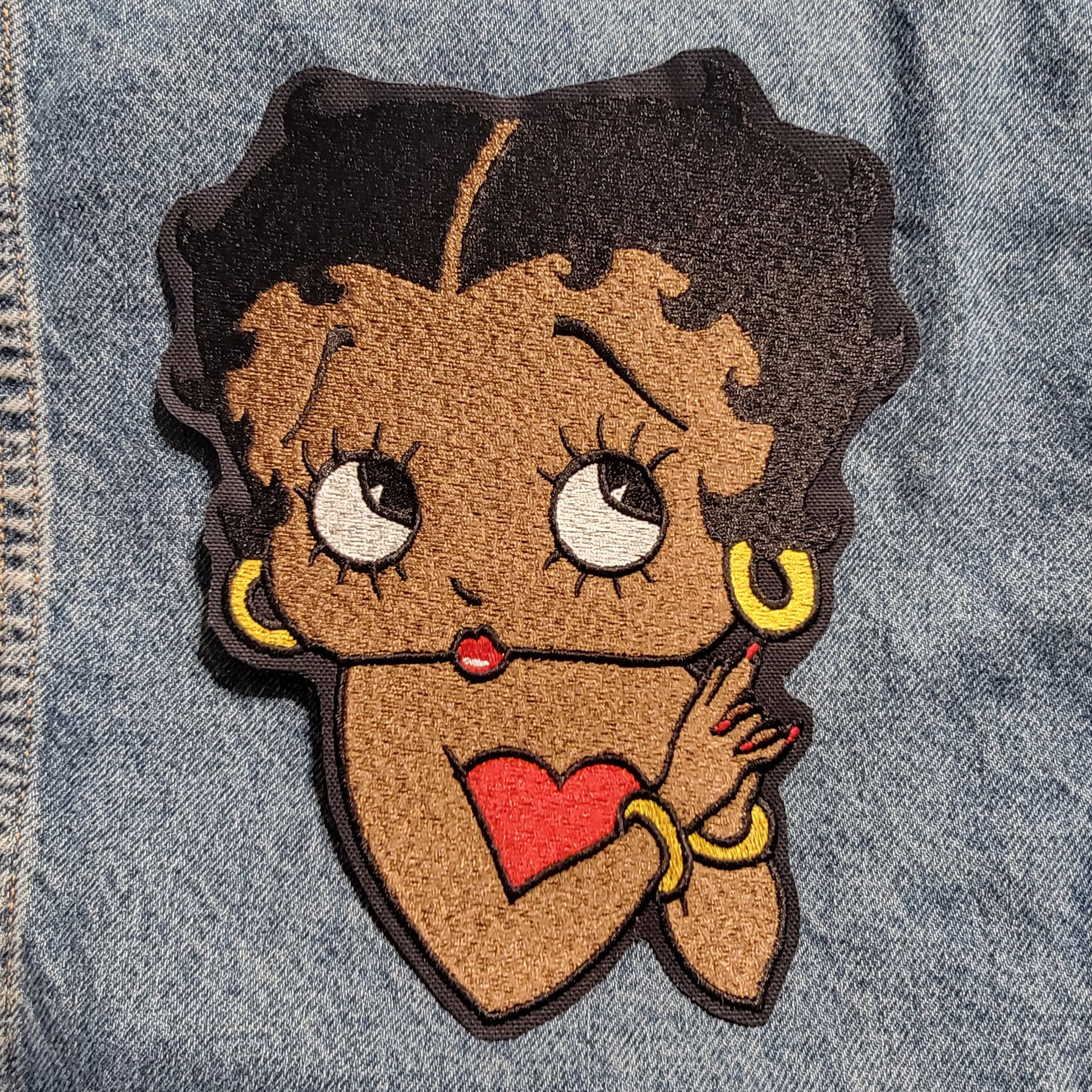 Black Betty Boop, Extra Extra large Back Patch, 8+" Patch - New!!