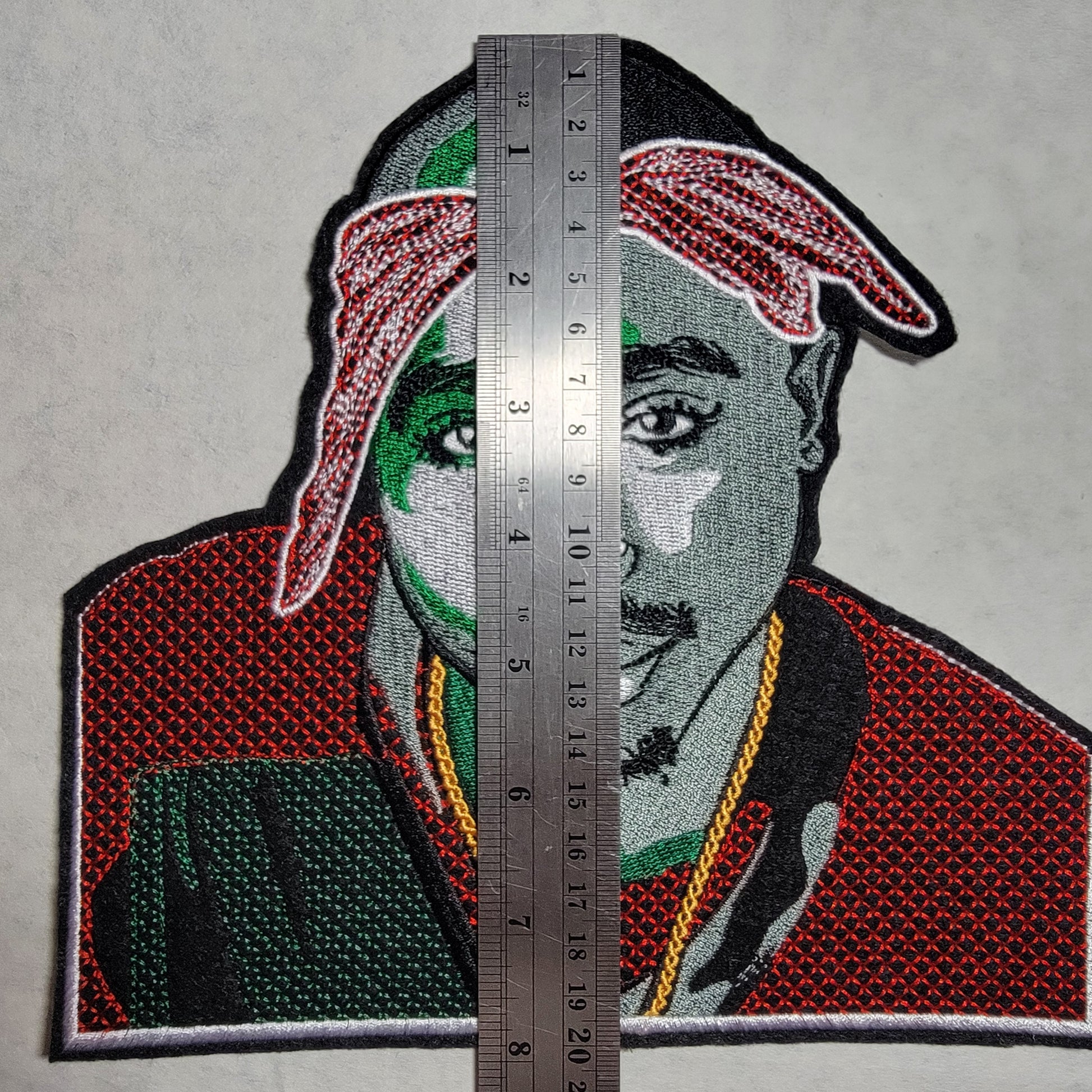 Tupac Iron-on Patch, 8" back patch, Black Icon patches, African American, Patches for the Culture