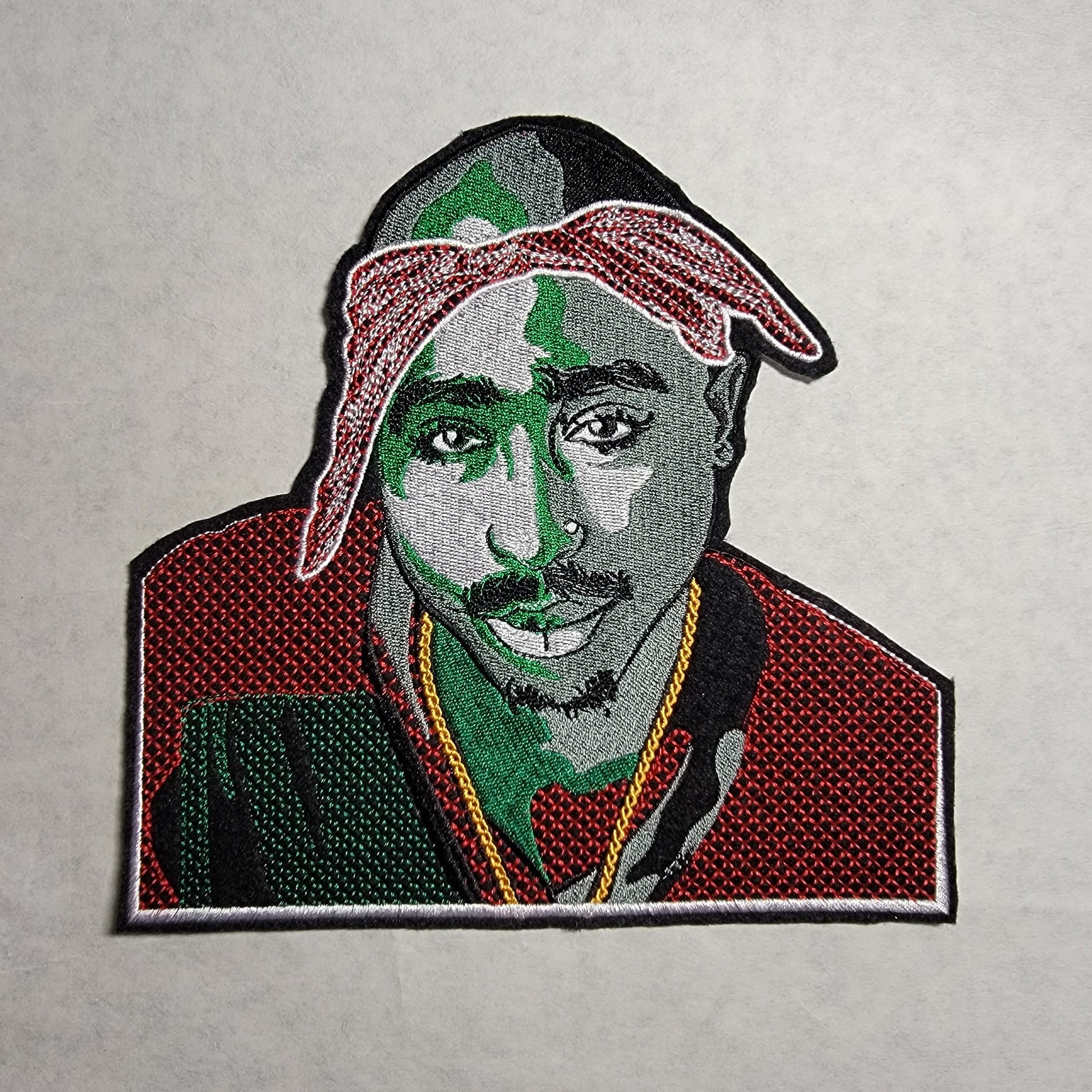 Tupac Iron-on Patch, 8" back patch, Black Icon patches, African American, Patches for the Culture