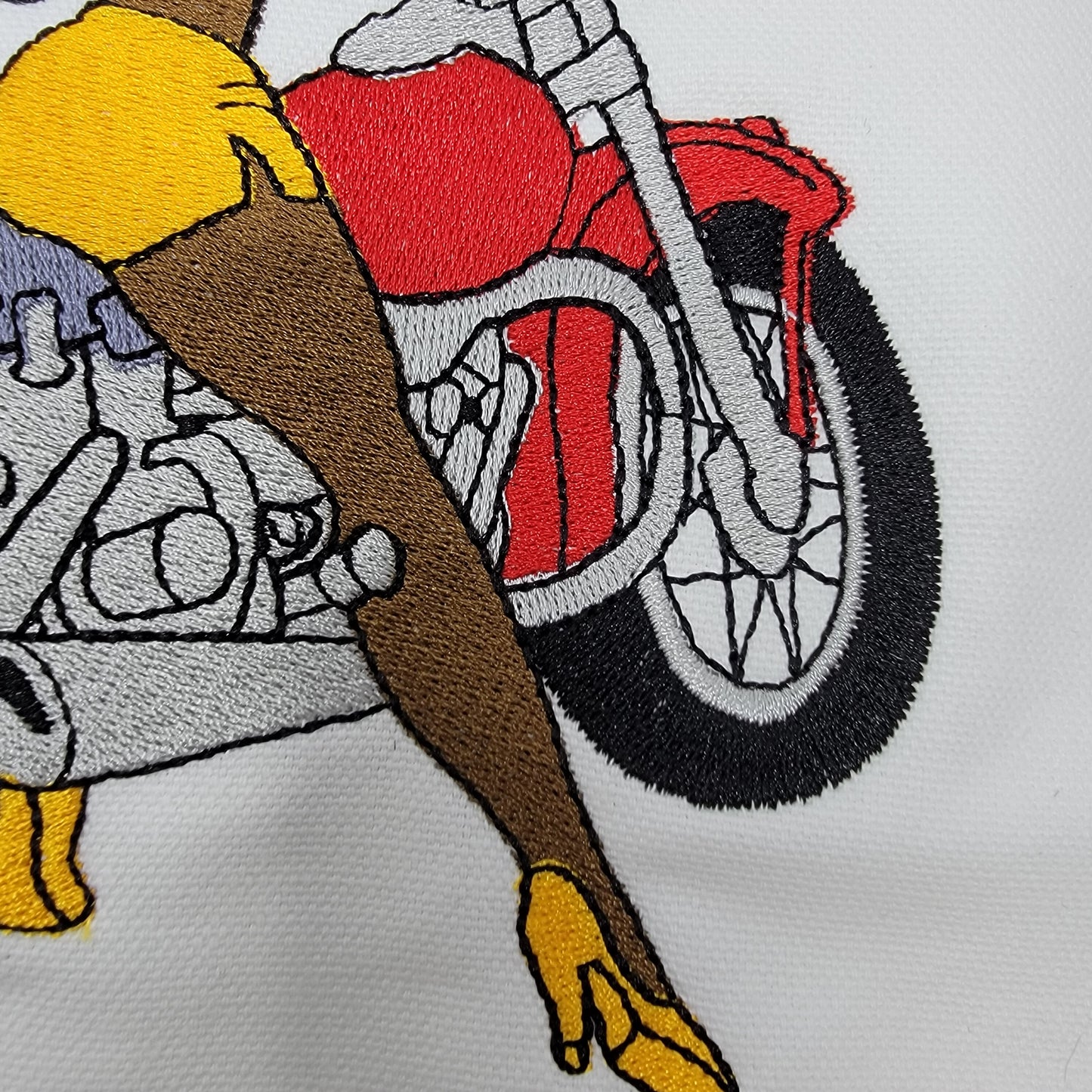 Black Betty Boop, Betty Boop Patches, African American Icons, Cultural, Black History, Black Girl Magic, Handmade, Embroidery, on Motorcycle