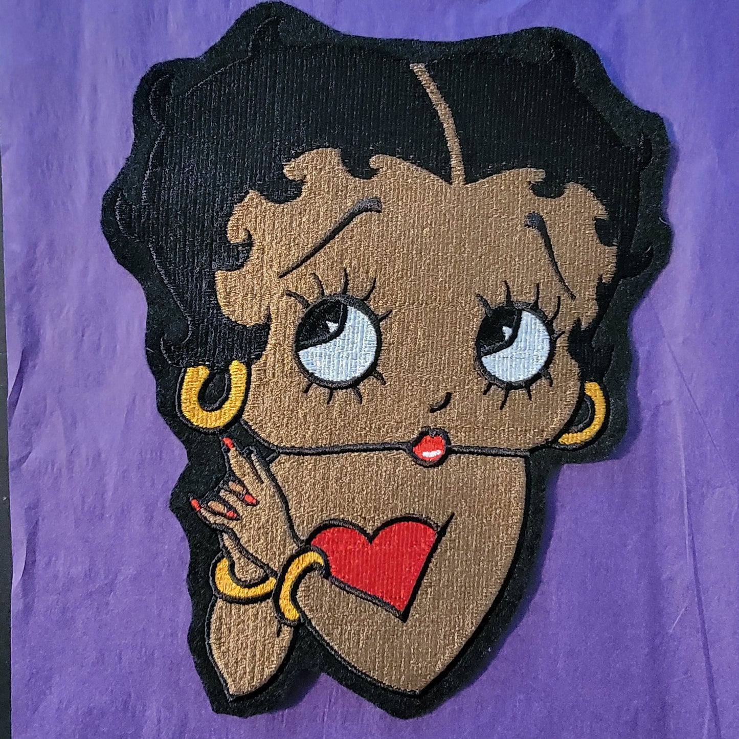 Black Betty Boop, Extra Extra large Back Patch, 8+" Patch - New!!