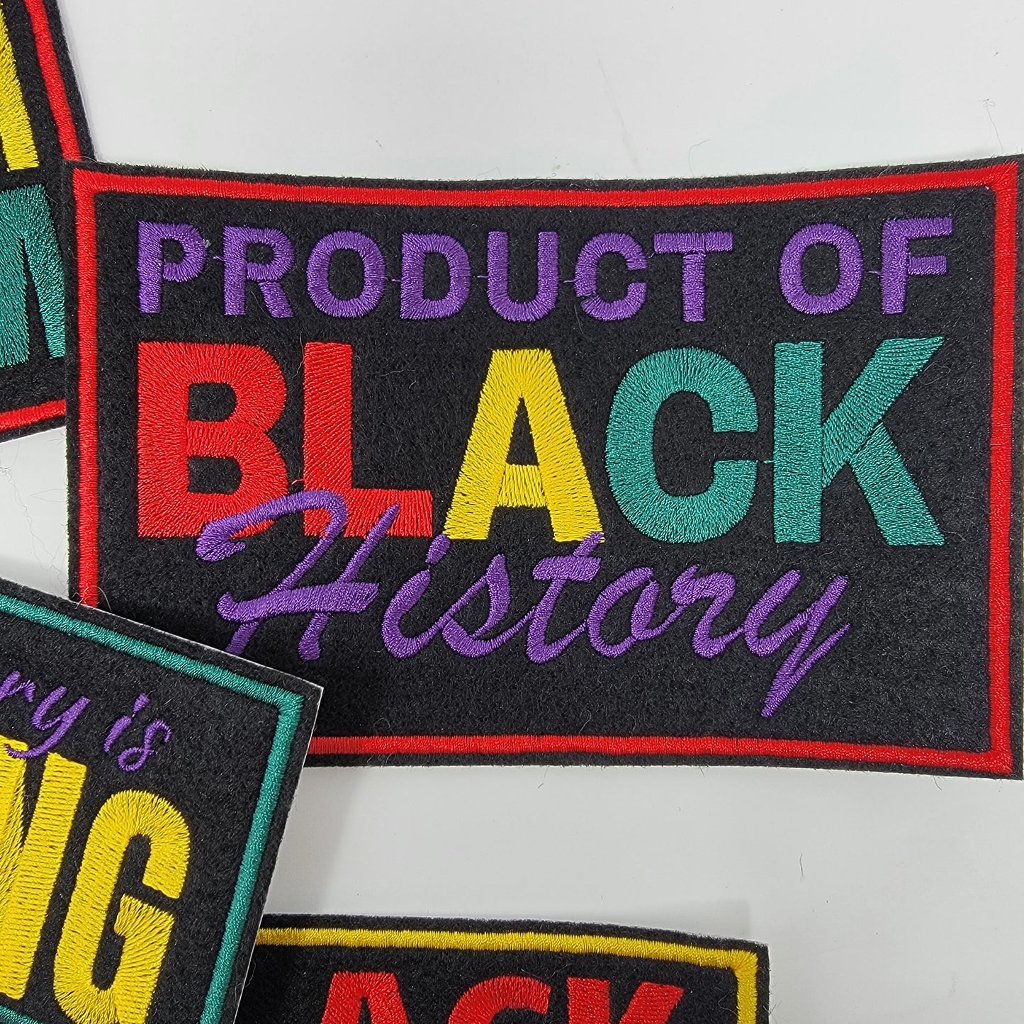 Black History Patches, Product of Black History, Cultural, Freedom, Juneteenth, Set of 4, Pro Black Pride, Social Justice, Equal Rights,
