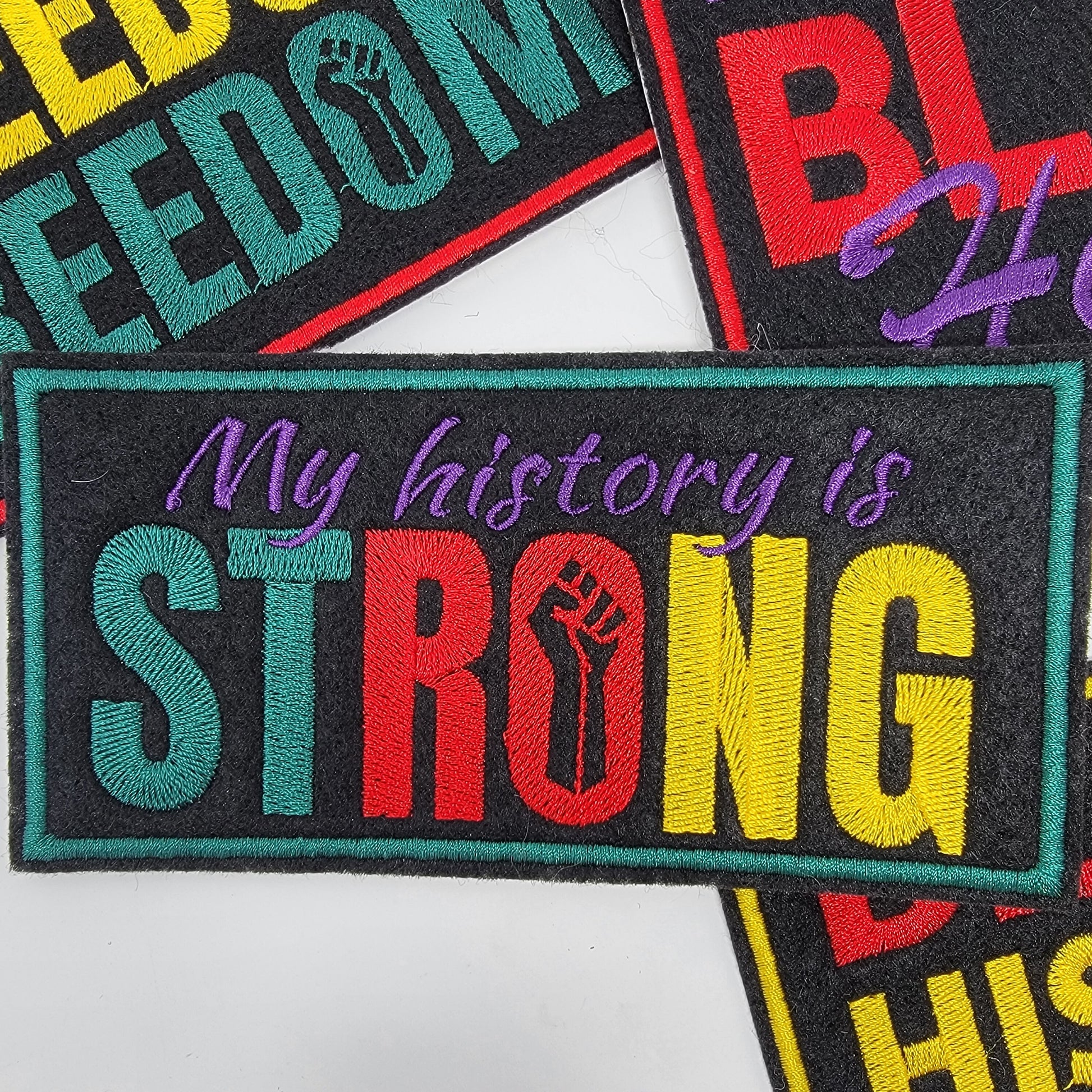 Black History Patches, Product of Black History, Cultural, Freedom, Juneteenth, Set of 4, Pro Black Pride, Social Justice, Equal Rights,