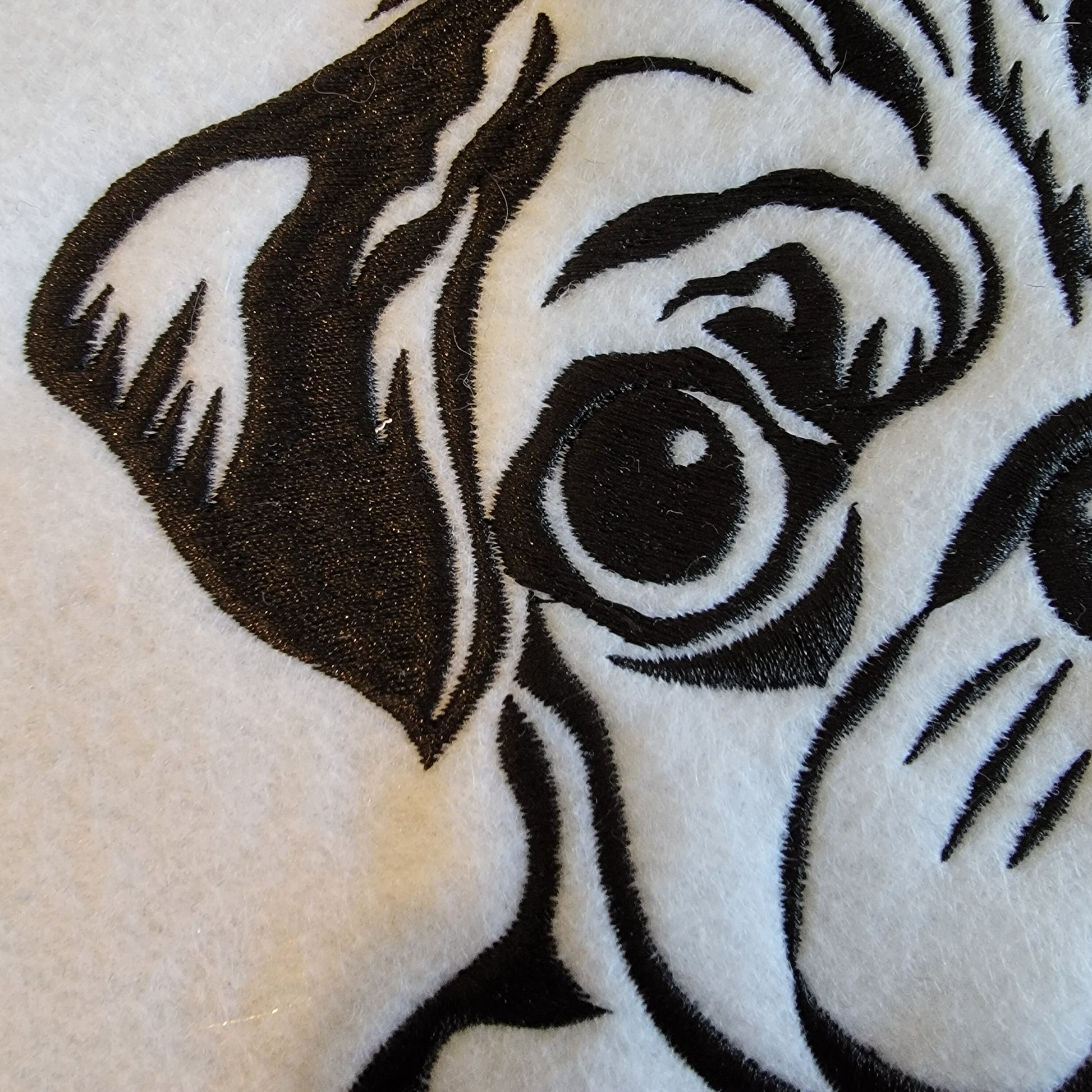 Pug Dog, Embroidery, Pug Lovers, Personalized Gift, Small House Puppy, Pet Appliques, Animal Designs, Rug,