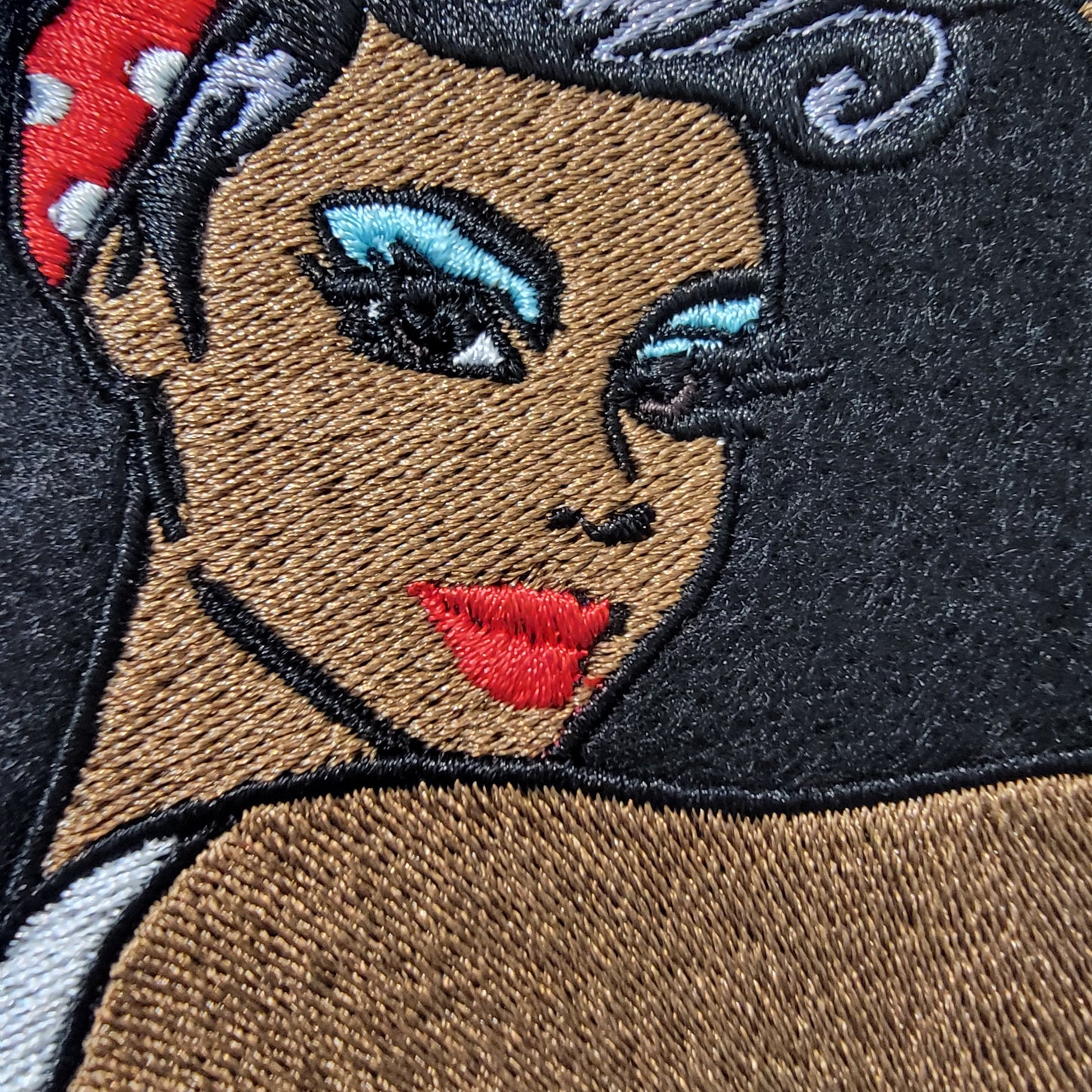 Rosie the Riveter, Black Impressionist Rosie the Riveter Iron-on Embroidery Patch, Empowerment, Icon's of WWII.