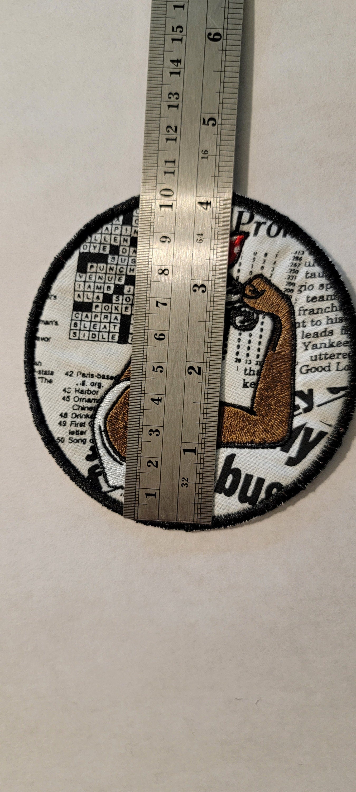 Black Rosie the Riveter Patch, 4" Patch, Black Icons and History, American History