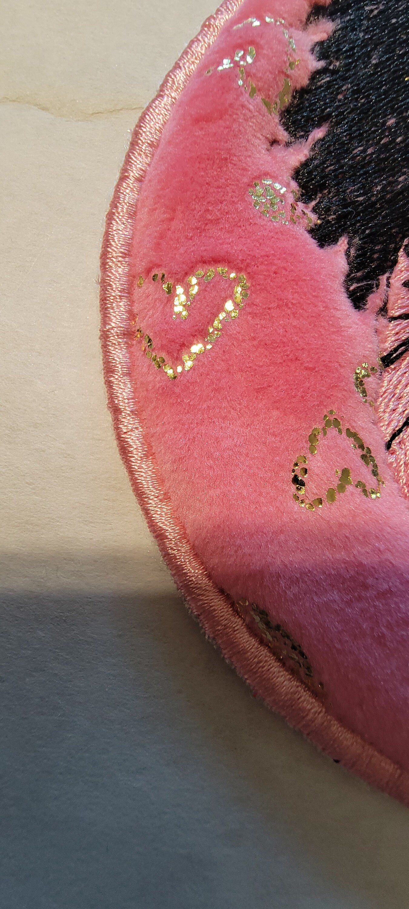 Black Girl Magic with Pink Sunglasses and iron-on placement adhesive on back.