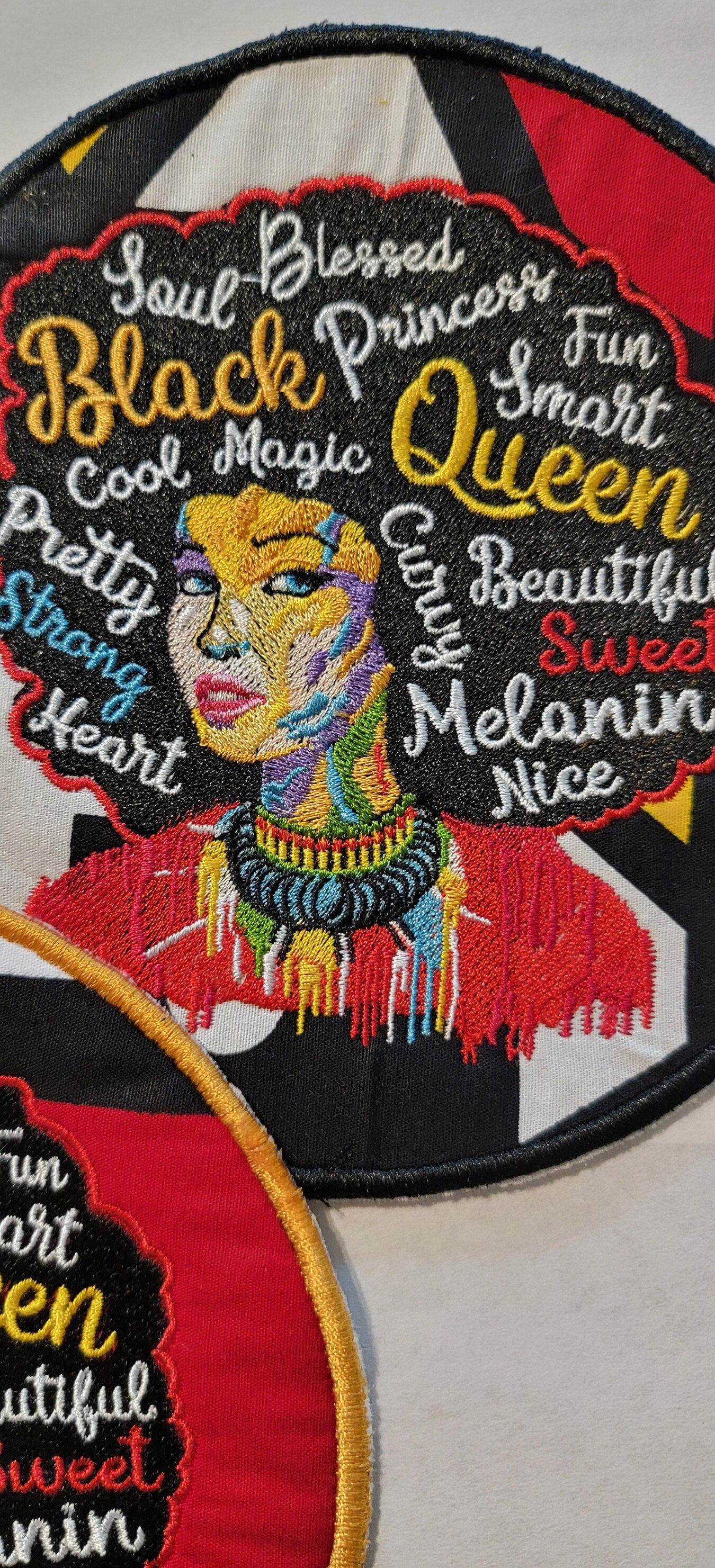 Black Girl Magic Iron-on patches, Abstract Patches, Black Women, African American