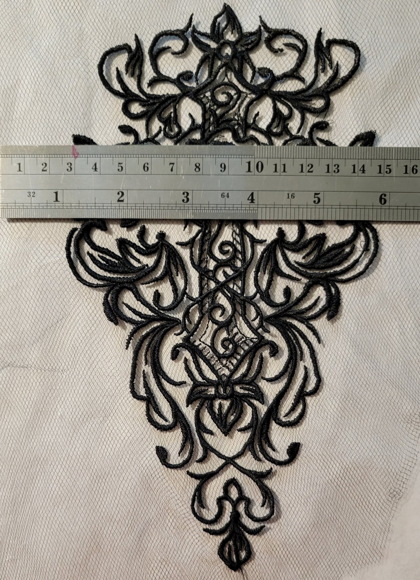 Black Cross, New! Black Cross on Black Tulle, Creepy, Bugs, Spooky, Halloween, Gothic Catholic Decor, Halloween colors available!!