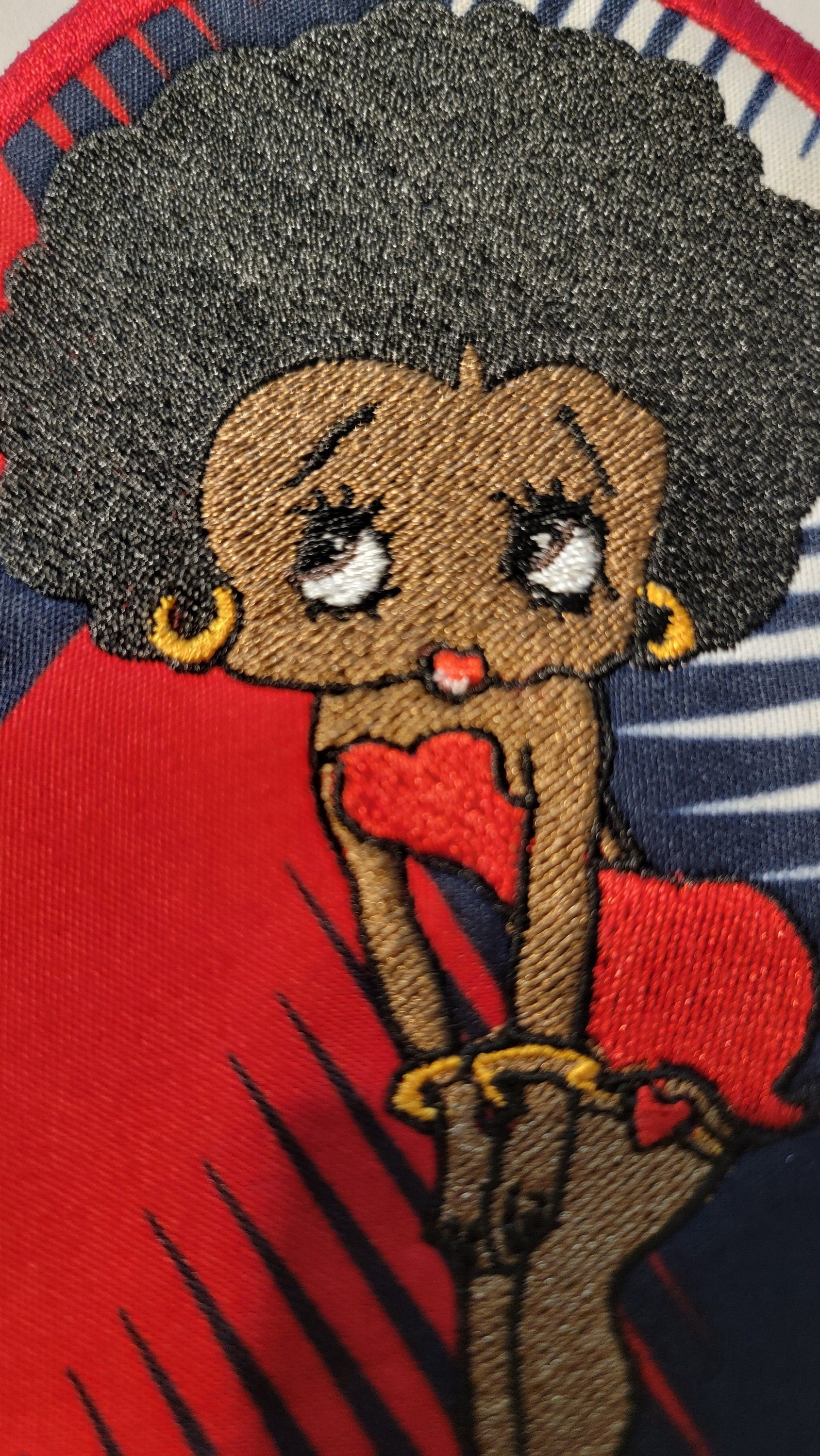 Black Betty Boop, Betty Boop Patch, African American Icons, Cultural, Black History, Black Girl Magic, Black Betty Ready Iron-On Patch