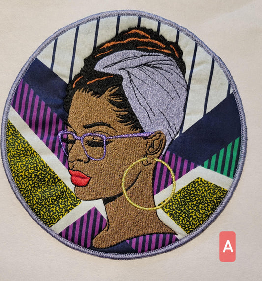 Black Women Patches, Black Girl Magic, African American Patches, Pro-Black Afrocentric Patches, Black Excellence, Afro Woman Sew-on Patch