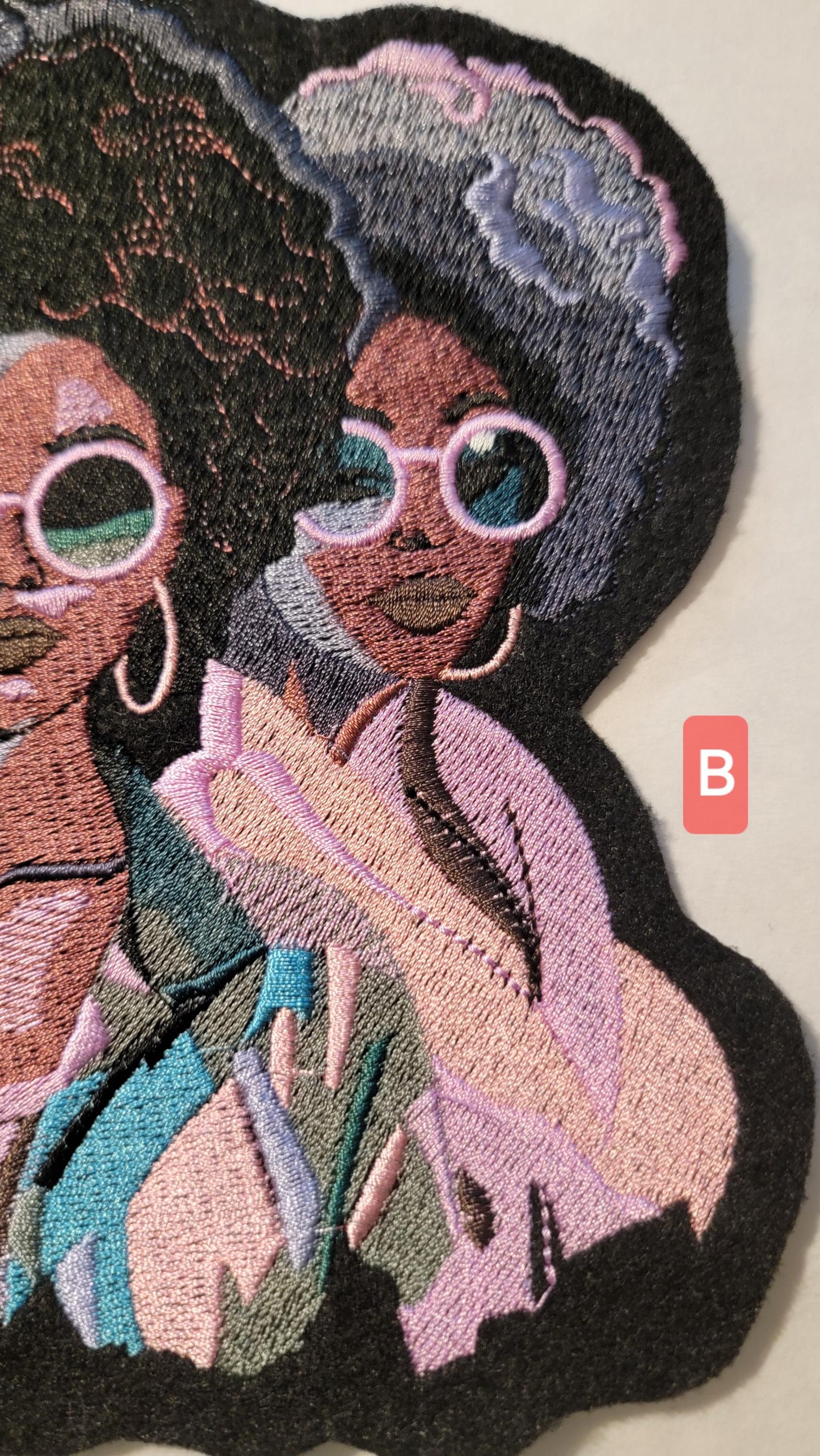 Black Woman, Black Women Sistah Friends, 3 Black Women Excellence, Afro Woman Iron-on Patch, Patches for the Culture