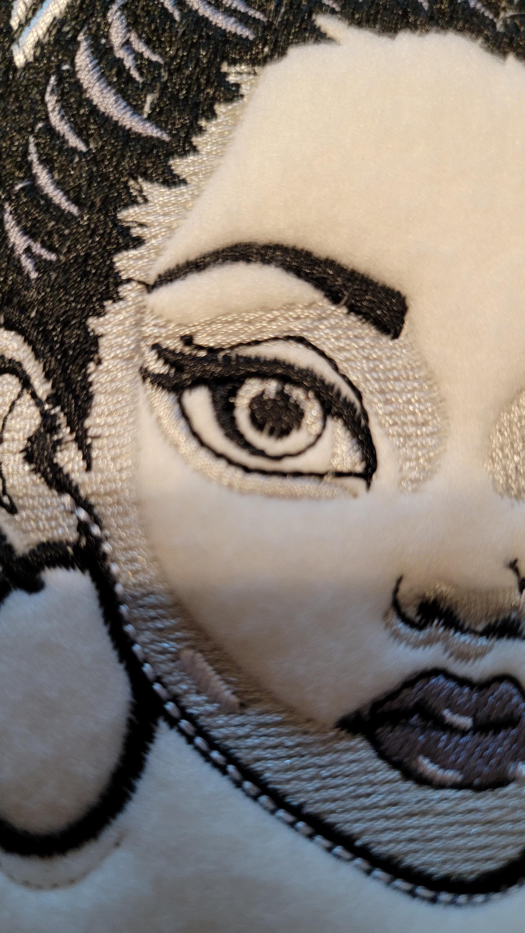 Black Girl Magic Embroidery Patch stitched on Fleece. BLM, Black Girls, African American Patches, Cultural, Afrocentric