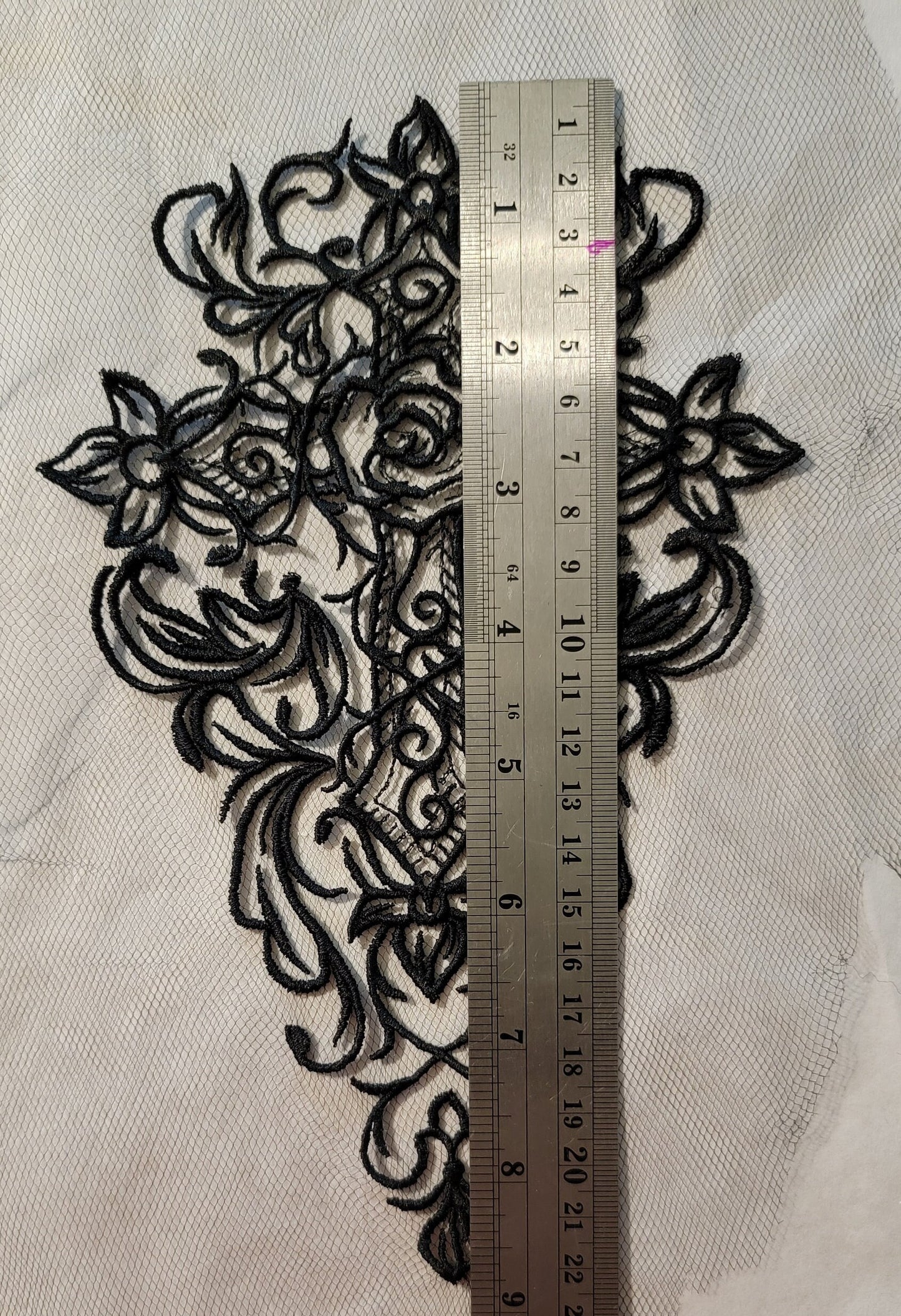 Black Cross, New! Black Cross on Black Tulle, Creepy, Bugs, Spooky, Halloween, Gothic Catholic Decor, Halloween colors available!!