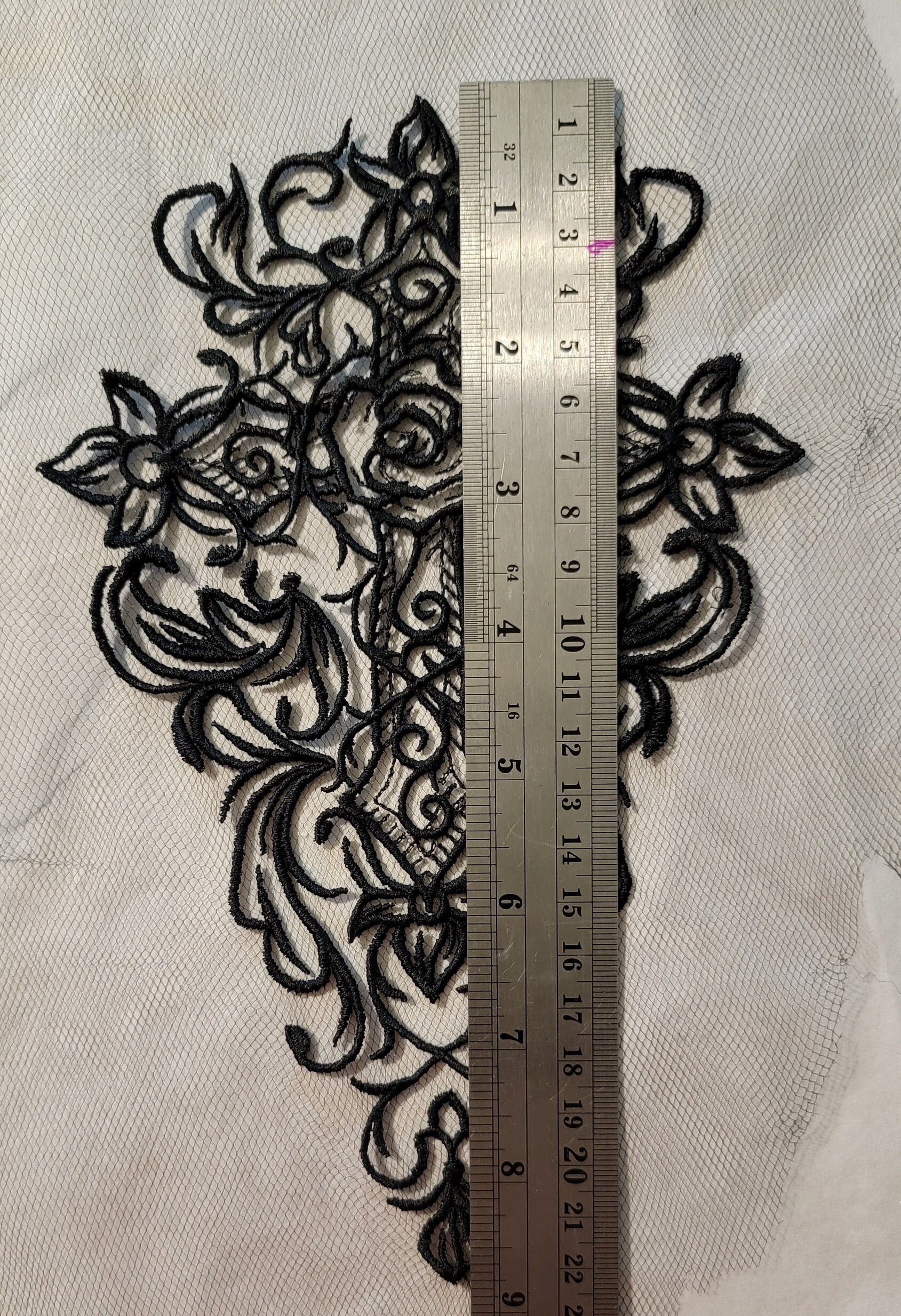 Black Cross, New! Black Cross on Black Tulle, Creepy, Bugs, Spooky, Halloween, Gothic Catholic Decor, Halloween colors available!!