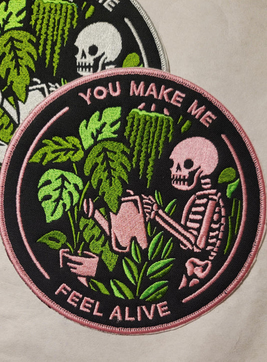 Skeleton and Plants Patch