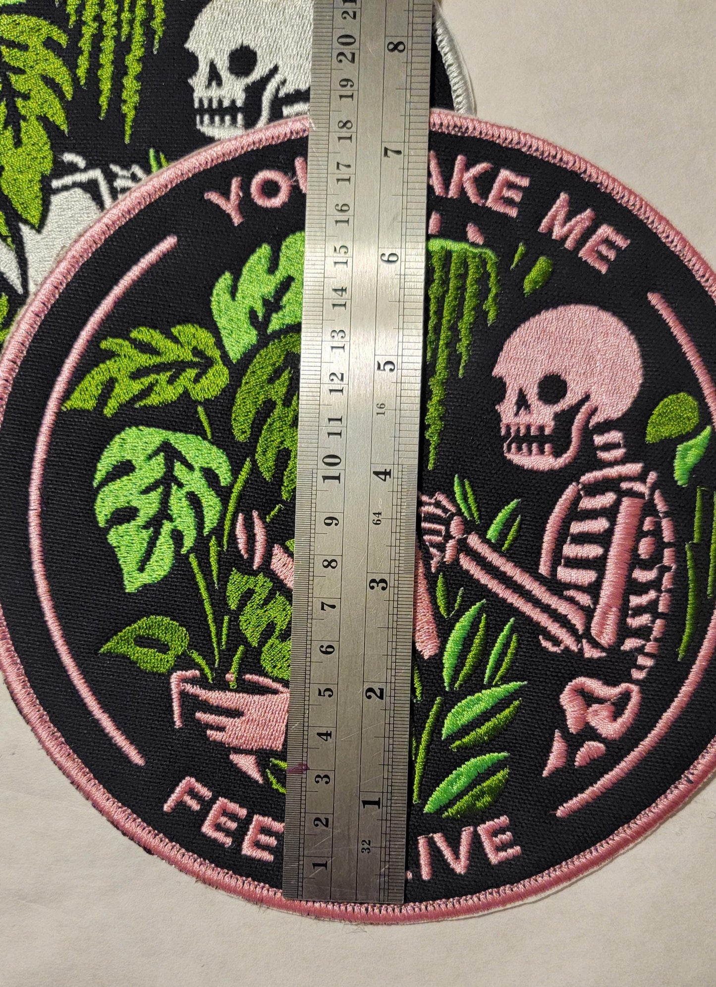 Skeleton and Plants Patch