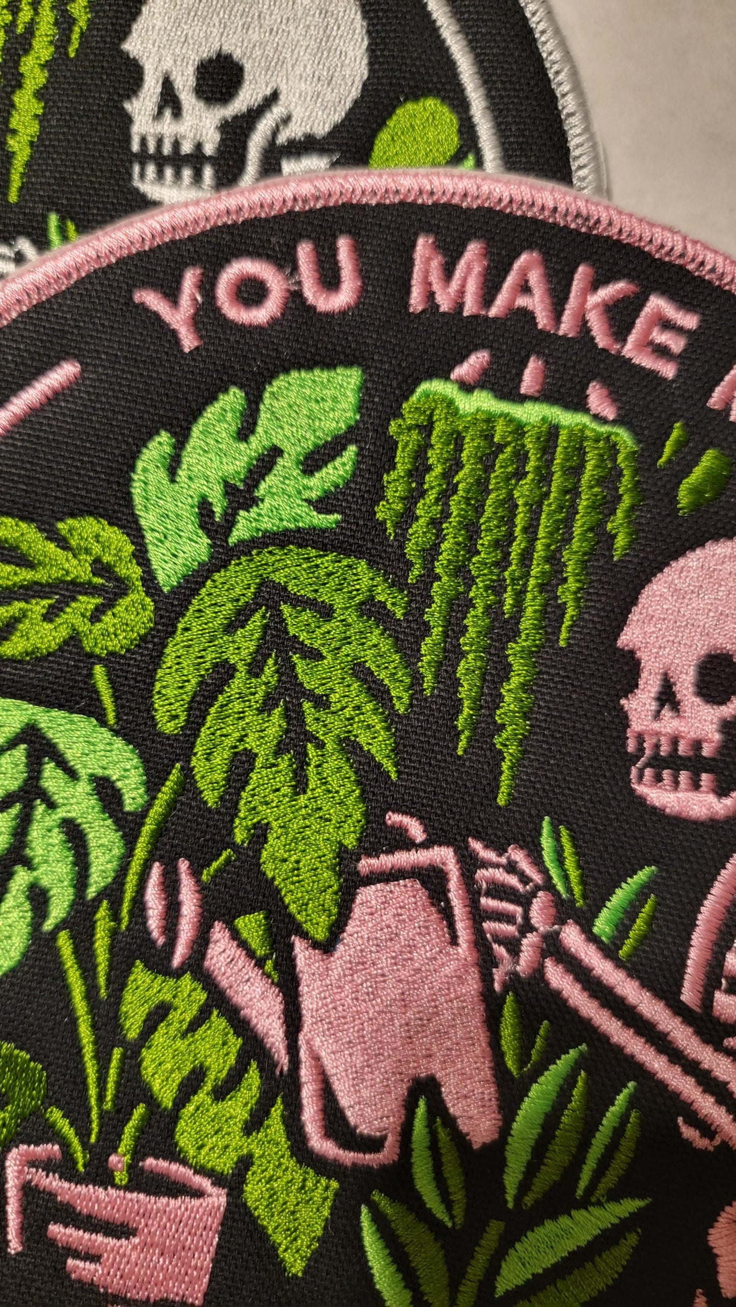 Skeleton and Plants Patch