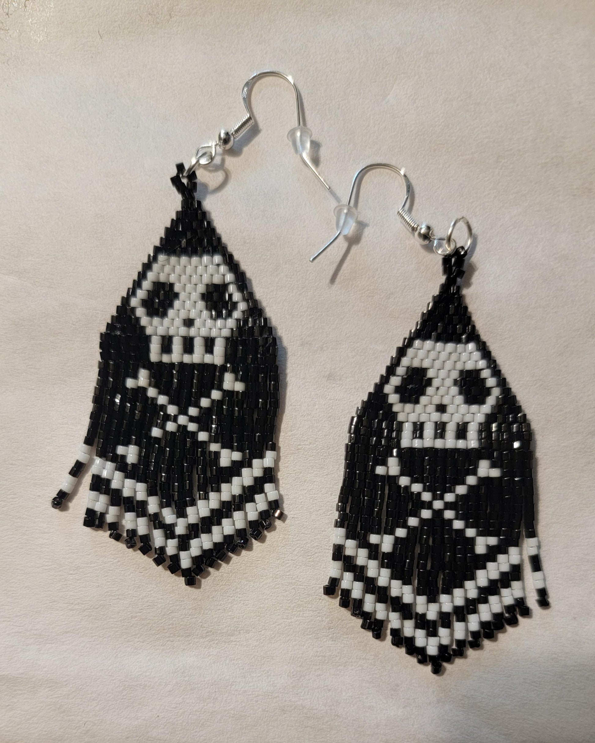 Skeleton Earrings, Hypoallergenic Hook Skeleton Custom Jewelry Earrings, Halloween Earrings,