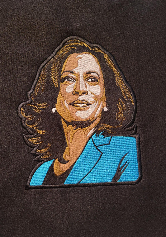KAMALA HARRIS, Kamala for President, Vice President, Walz, Political Patches, Black Icons, We're not going back!!, Black Wall Art