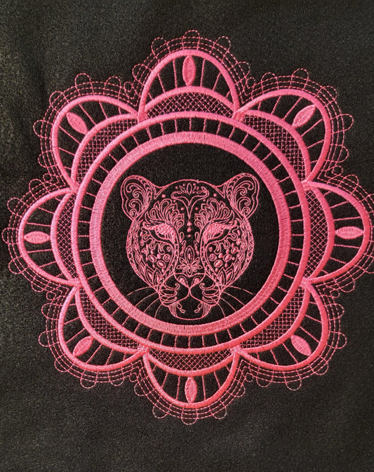 Cougar Tapestry, Animal Prints, Cougar Embroidery