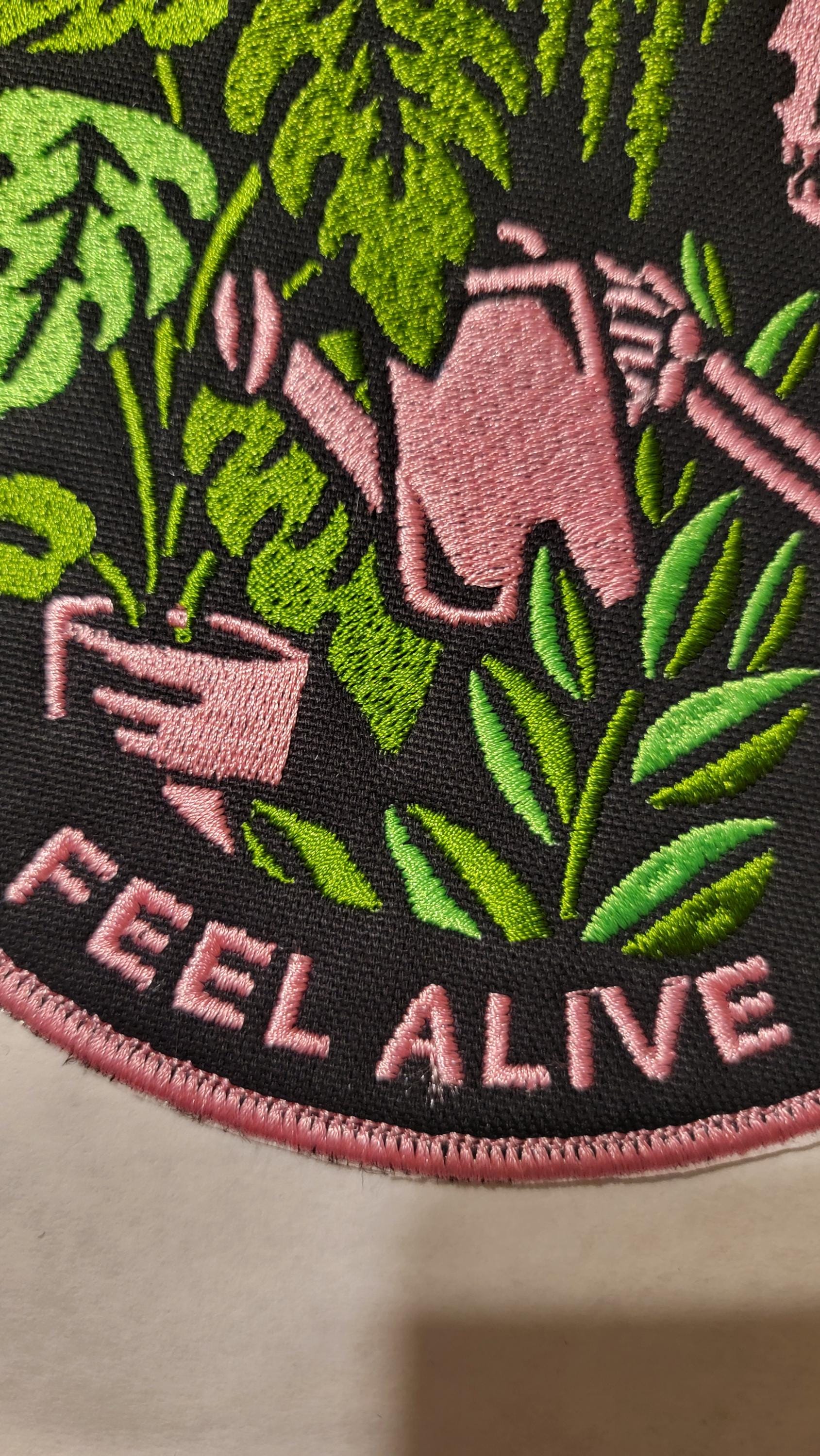 Skeleton and Plants Patch