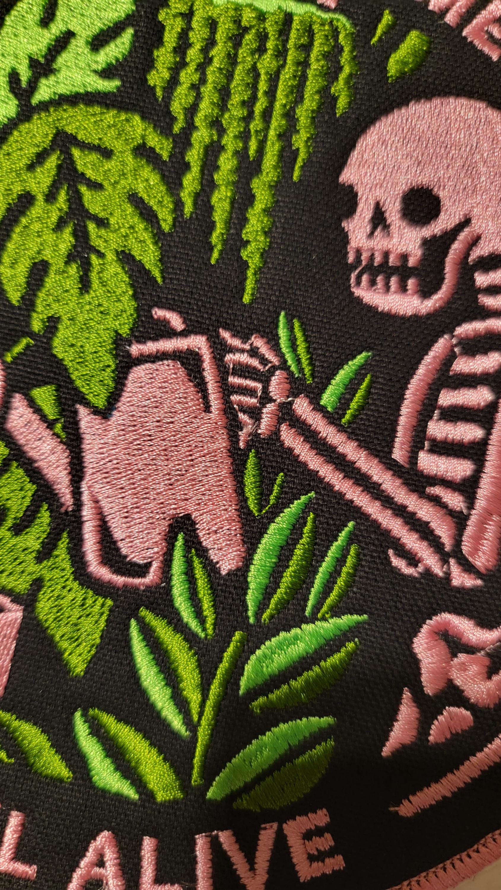 Skeleton and Plants Patch