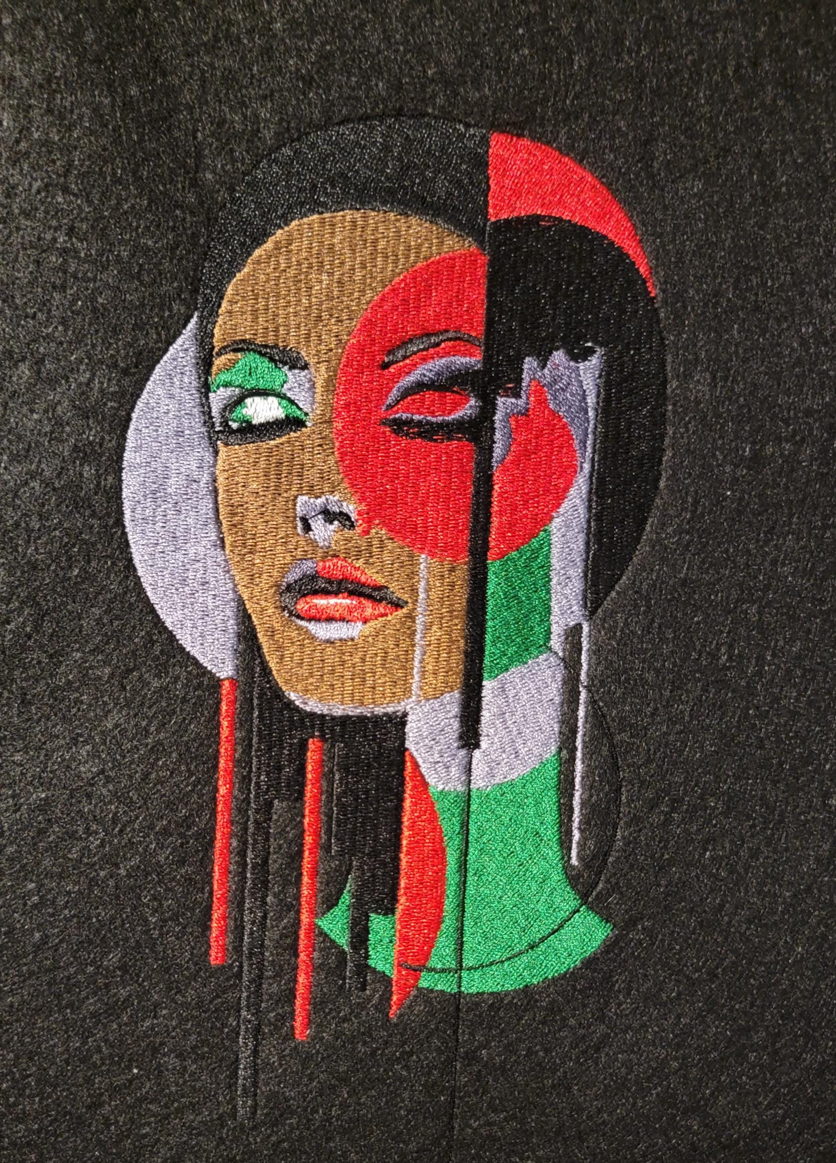 Black African American Abstract Woman Tapestry