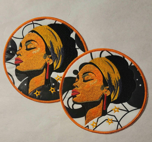 Black Woman, Afrocentric Patches, African American Iron- on Women Patches, Black Girl Magic, African American Female Patches,