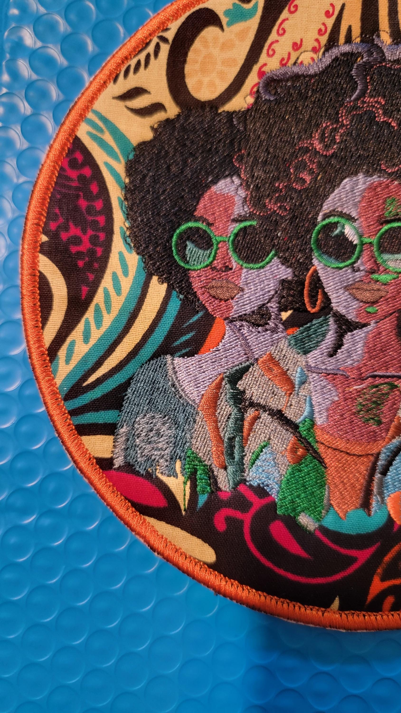 African American Black Sisters Patch, Black Women Abstract, Black Girl Magic, Afrocentric Patch, Brown Skin Girl Patches, Afro Woman Sew-on