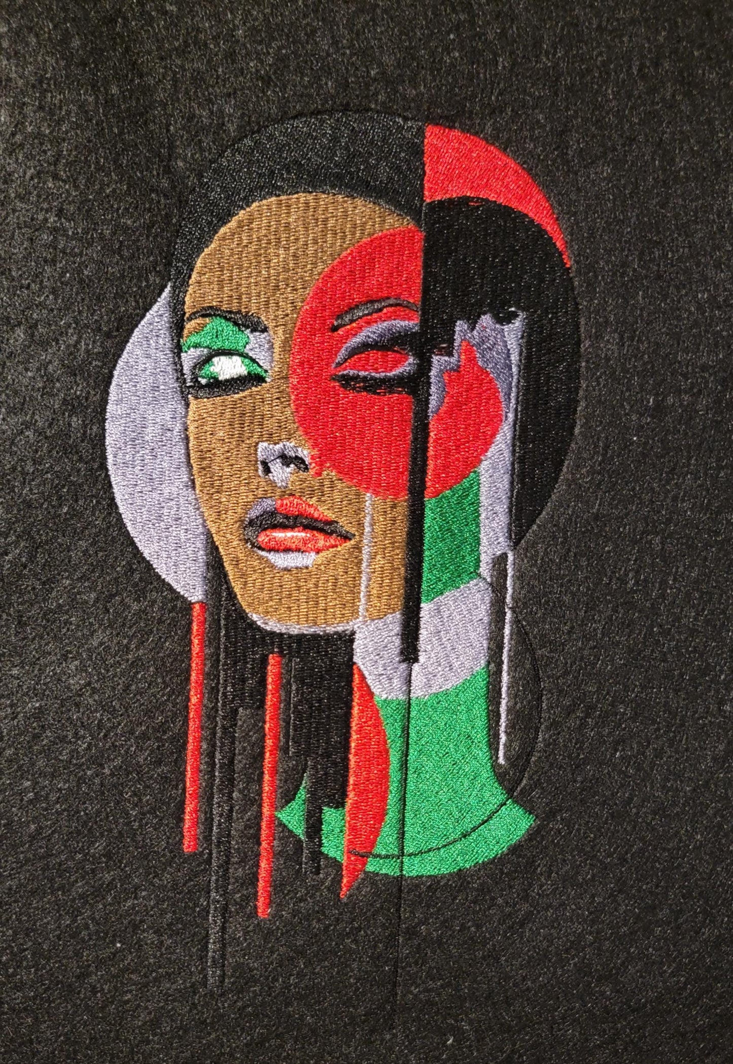 Black African American Abstract Woman Tapestry