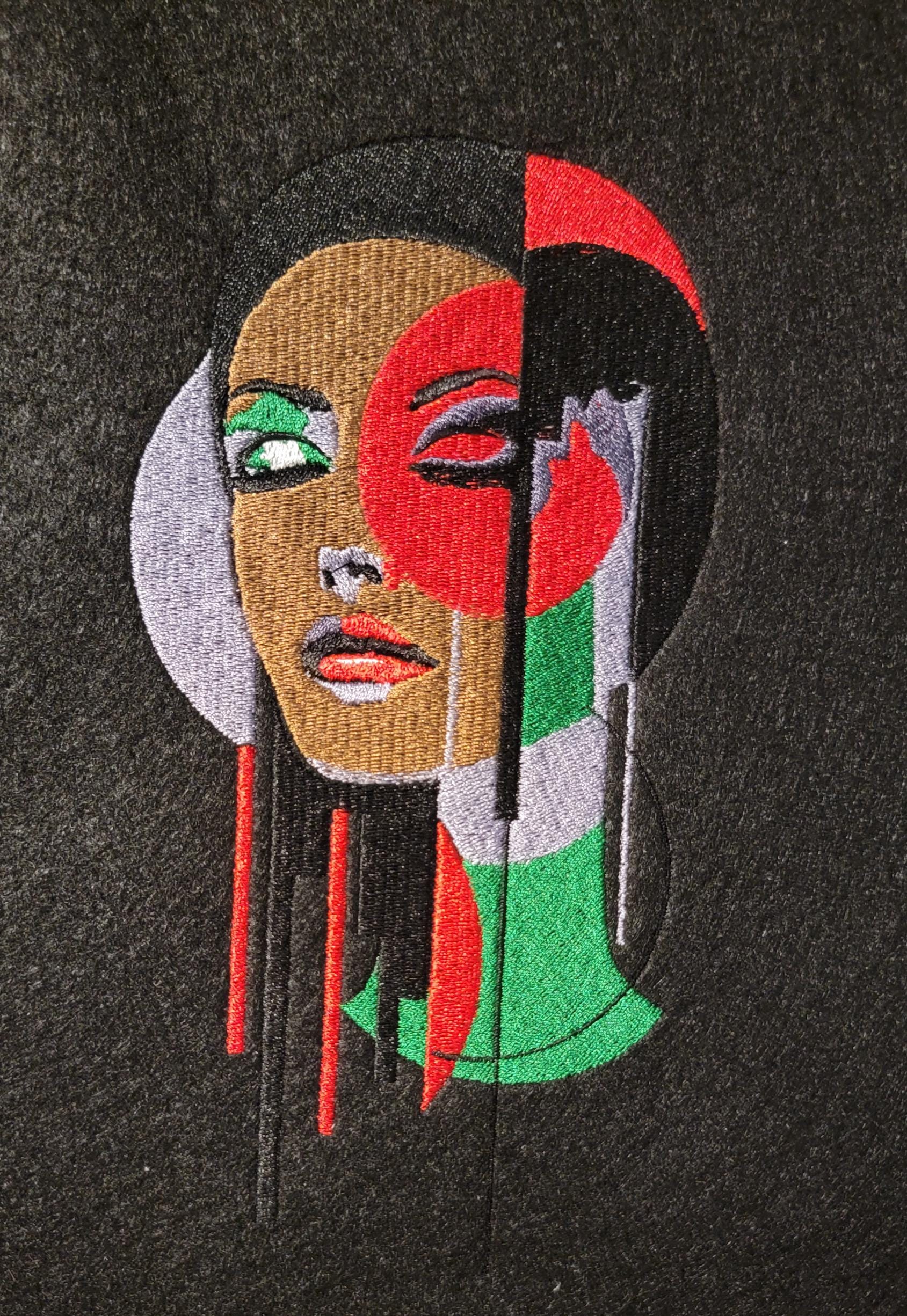 Black African American Abstract Woman Tapestry