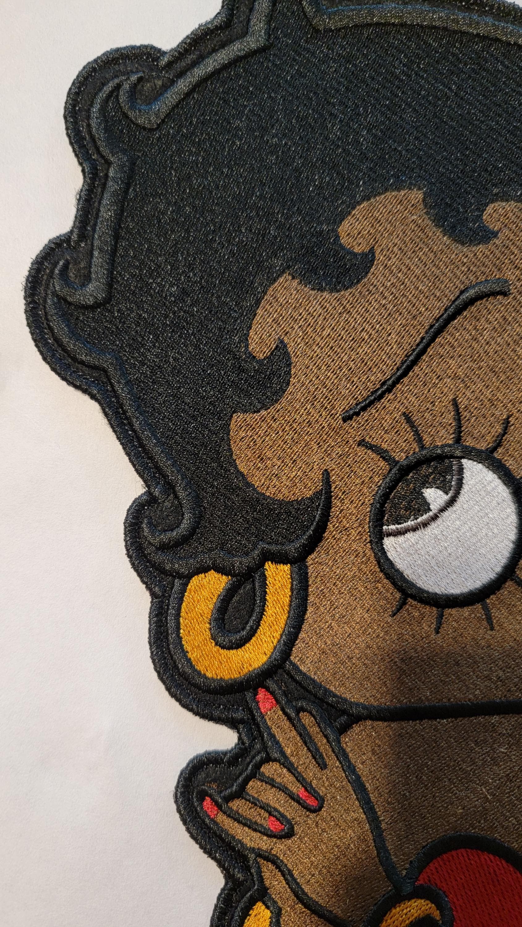 Black Betty Boop, New!! 11.5" Betty Boop Back Patch.