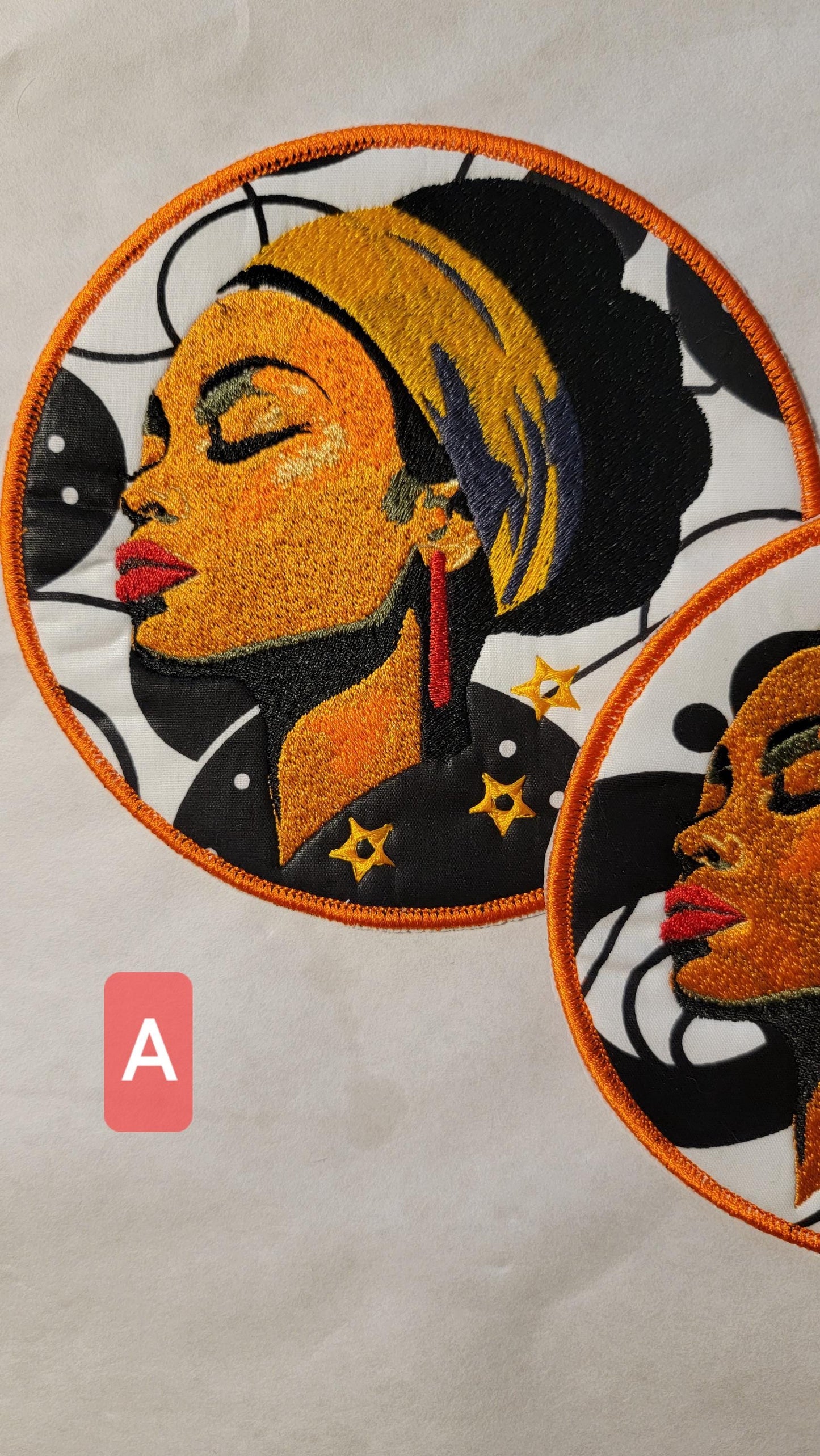 Black Woman, Afrocentric Patches, African American Iron- on Women Patches, Black Girl Magic, African American Female Patches,