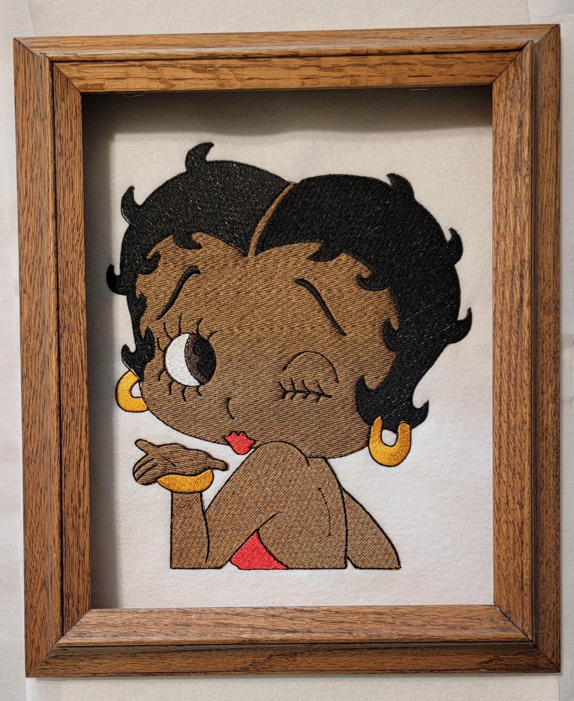 Black Betty Boop, Extra large Back Patch, 8.5" Patch, Vintage Cartoon Icon, Black History, Black Girl Magic
