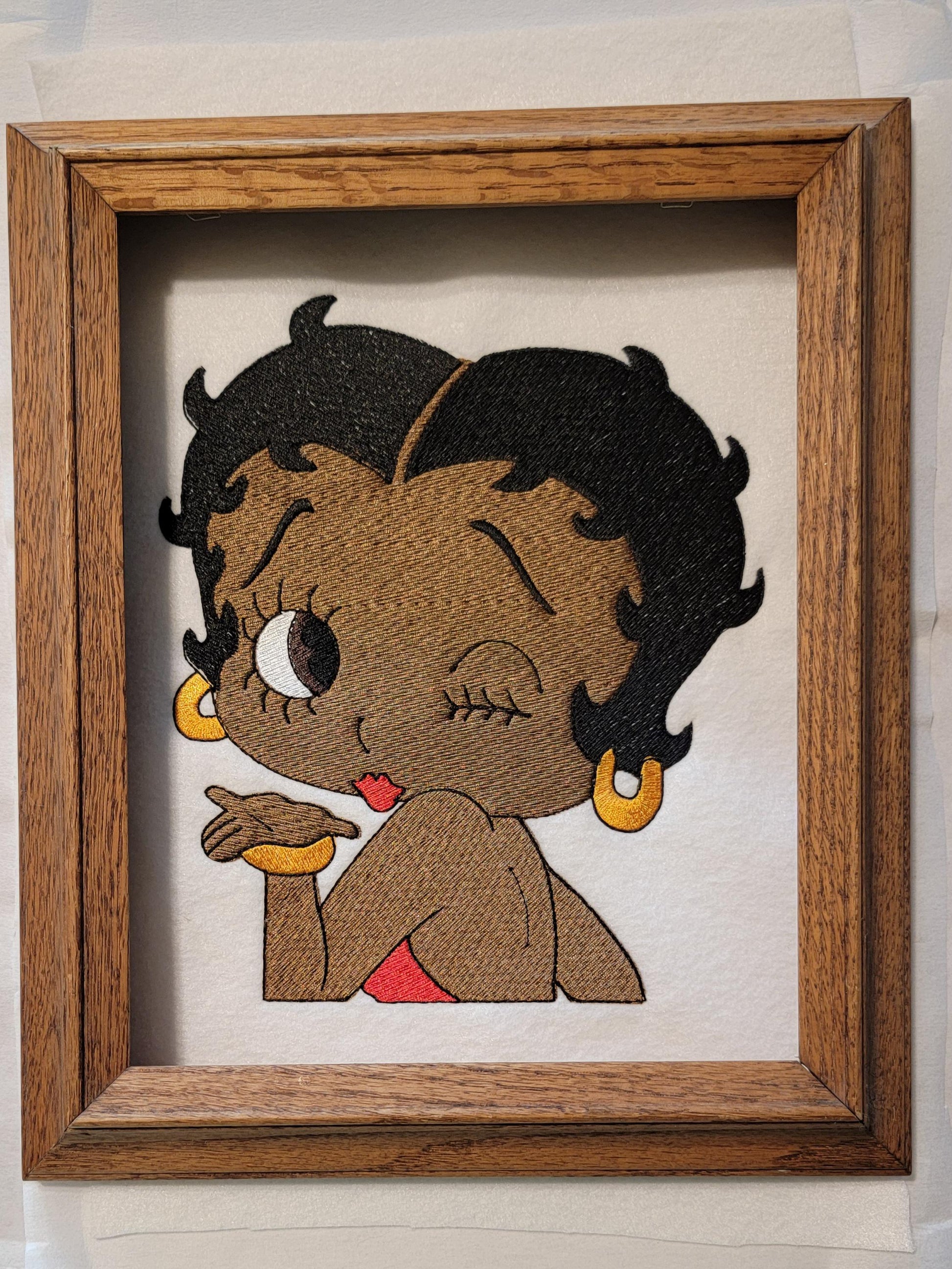Black Betty Boop, Extra large Back Patch, 8.5" Patch, Vintage Cartoon Icon, Black History, Black Girl Magic