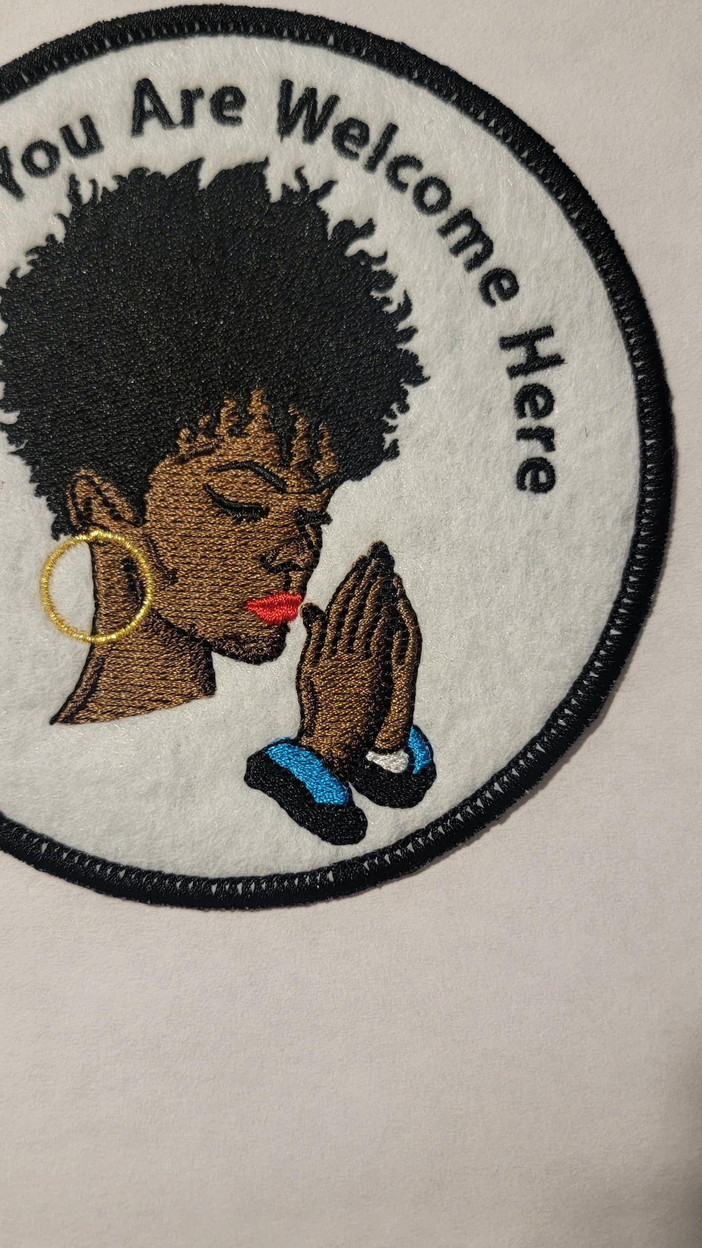 Praying. Praying Mom, Sister, Aunt, Cousin, and, Friend. Praying Hands Patch,