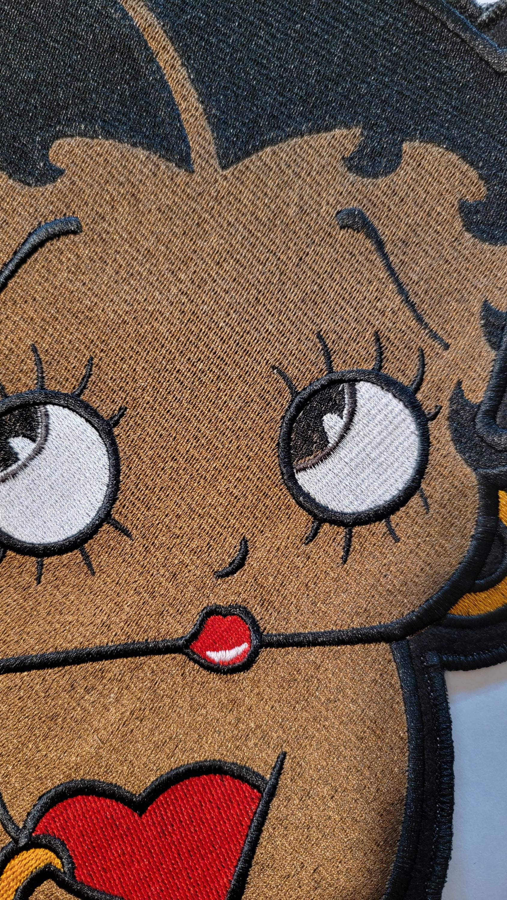 Black Betty Boop, New!! 11.5" Betty Boop Back Patch.
