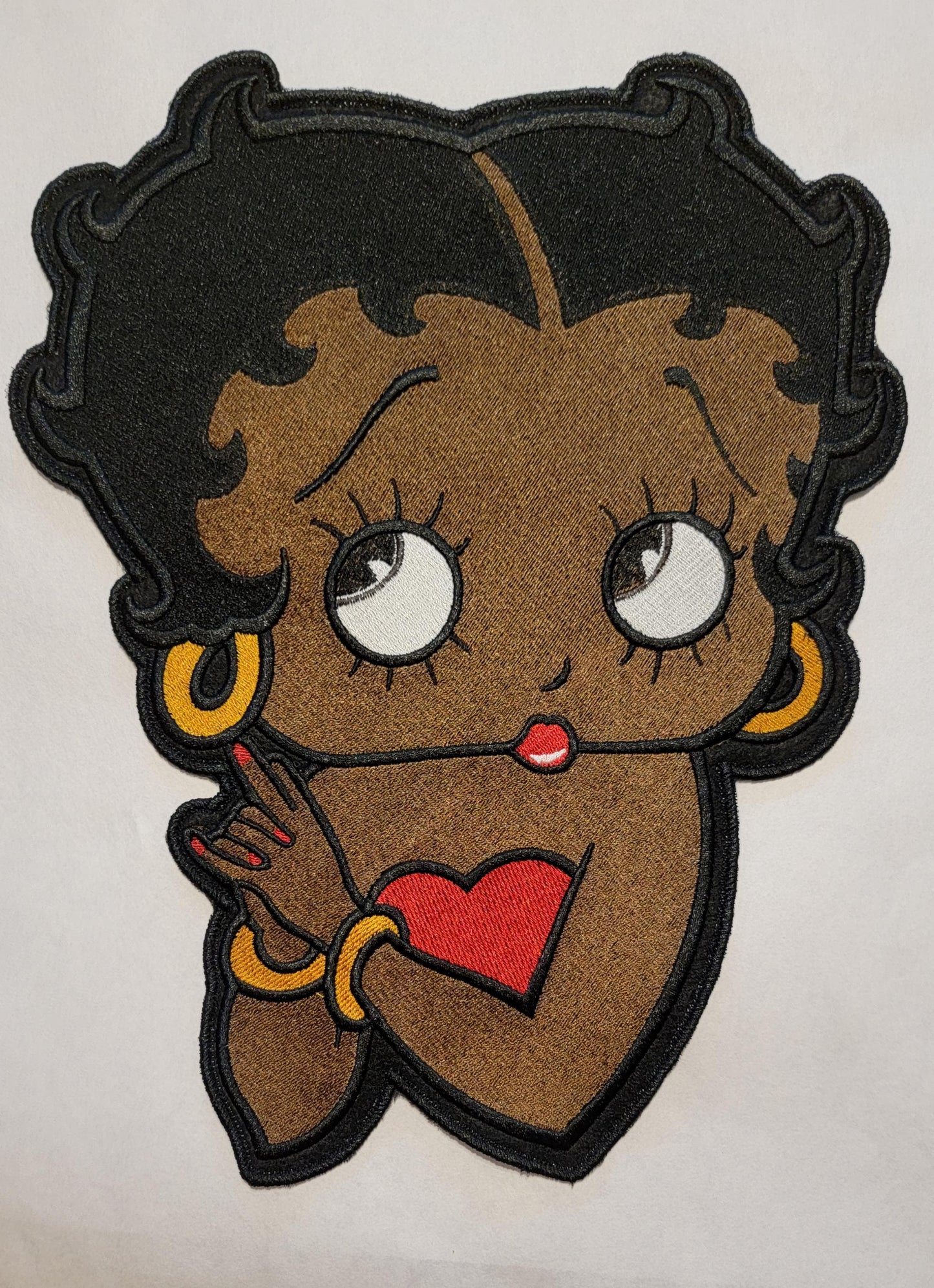 Black Betty Boop, New!! 11.5" Betty Boop Back Patch.