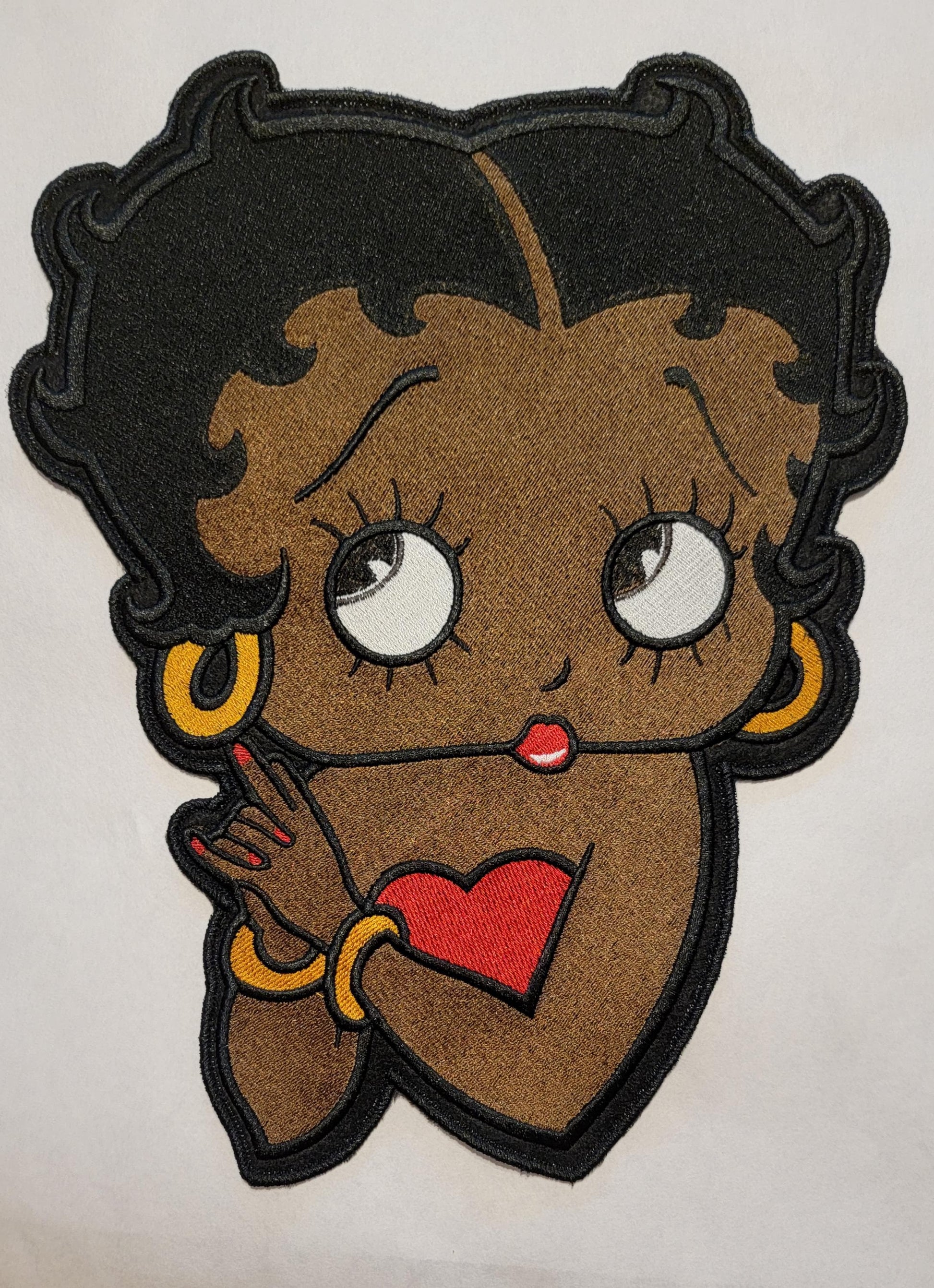 Black Betty Boop, New!! 11.5" Betty Boop Back Patch.