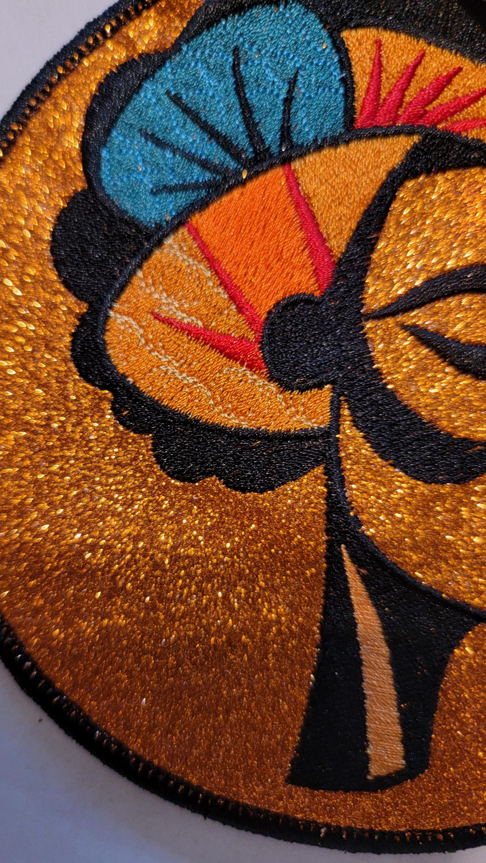 Woman's Abstract, African American Face Mask Patch, Black Women, Black Cultural Patches