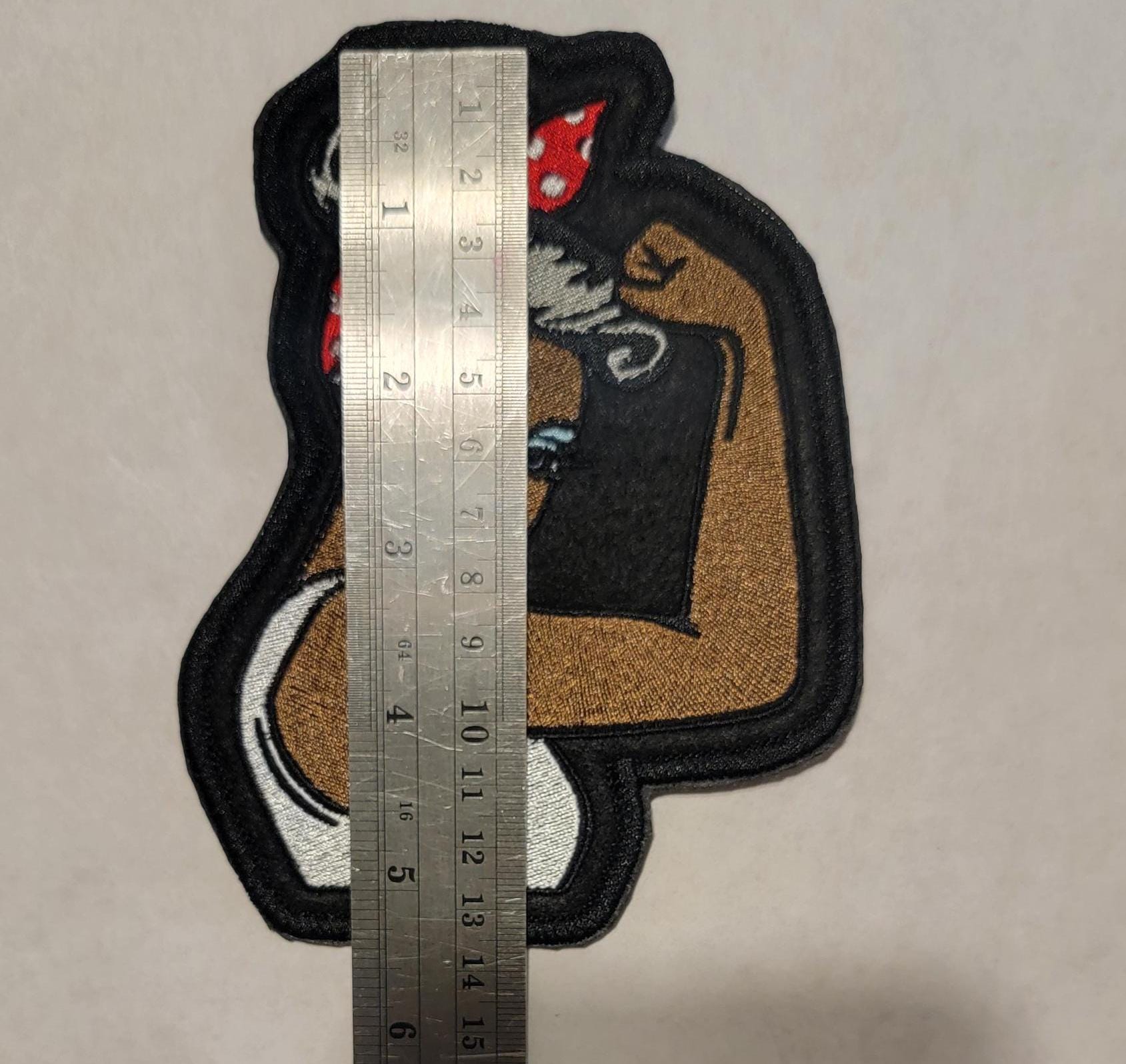 Rosie the Riveter, Black Impressionist Rosie the Riveter Iron-on Embroidery Patch, Empowerment, Icon's of WWII.