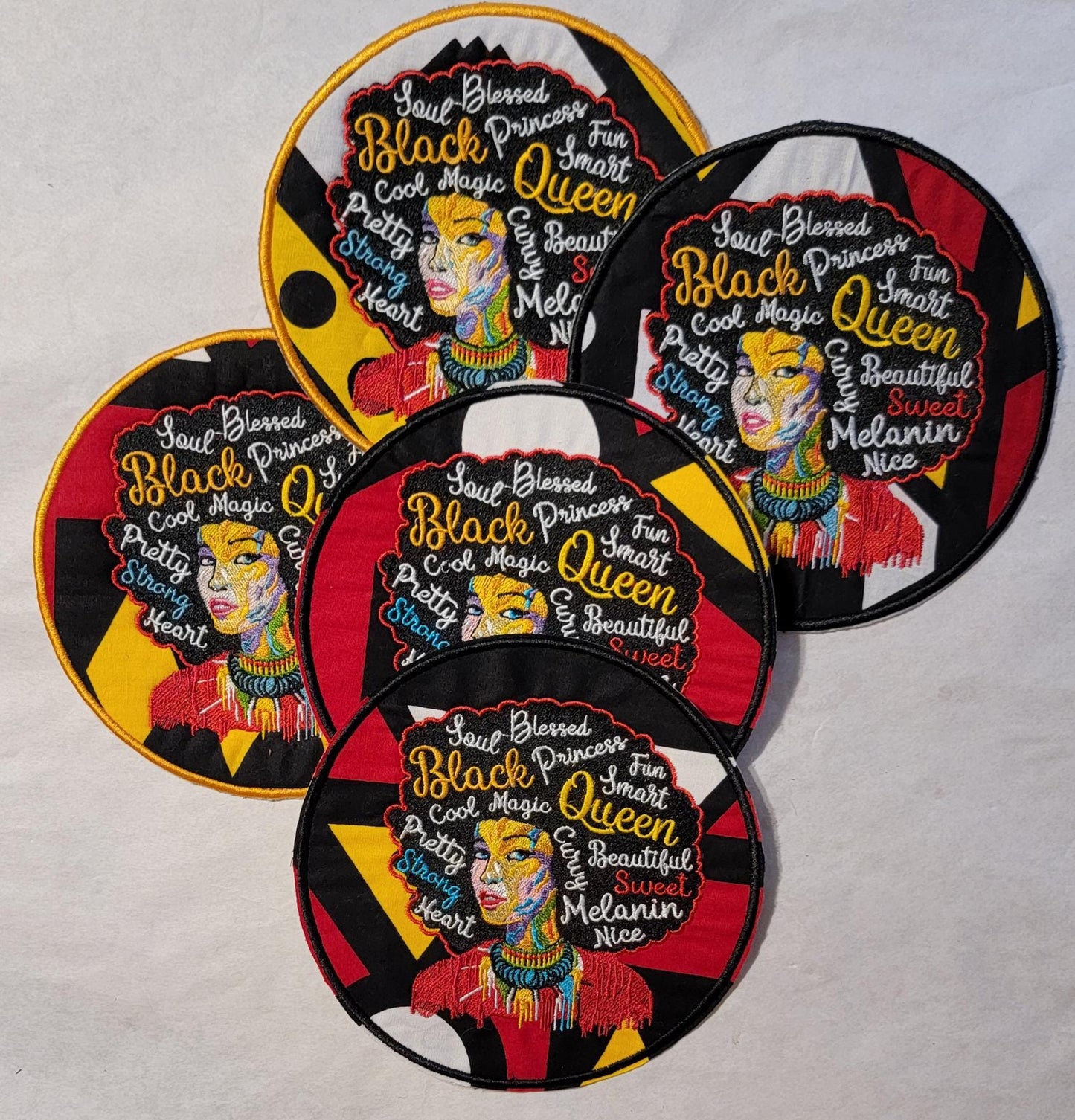 Black Girl Magic Iron-on patches, Abstract Patches, Black Women, African American