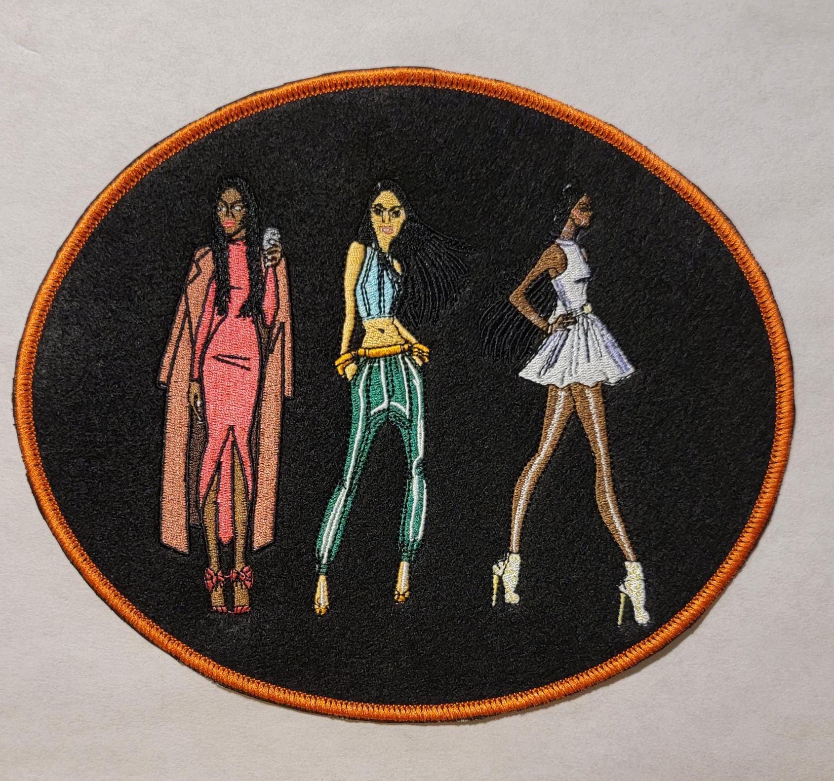Sassy Ladies Black Felt Patch