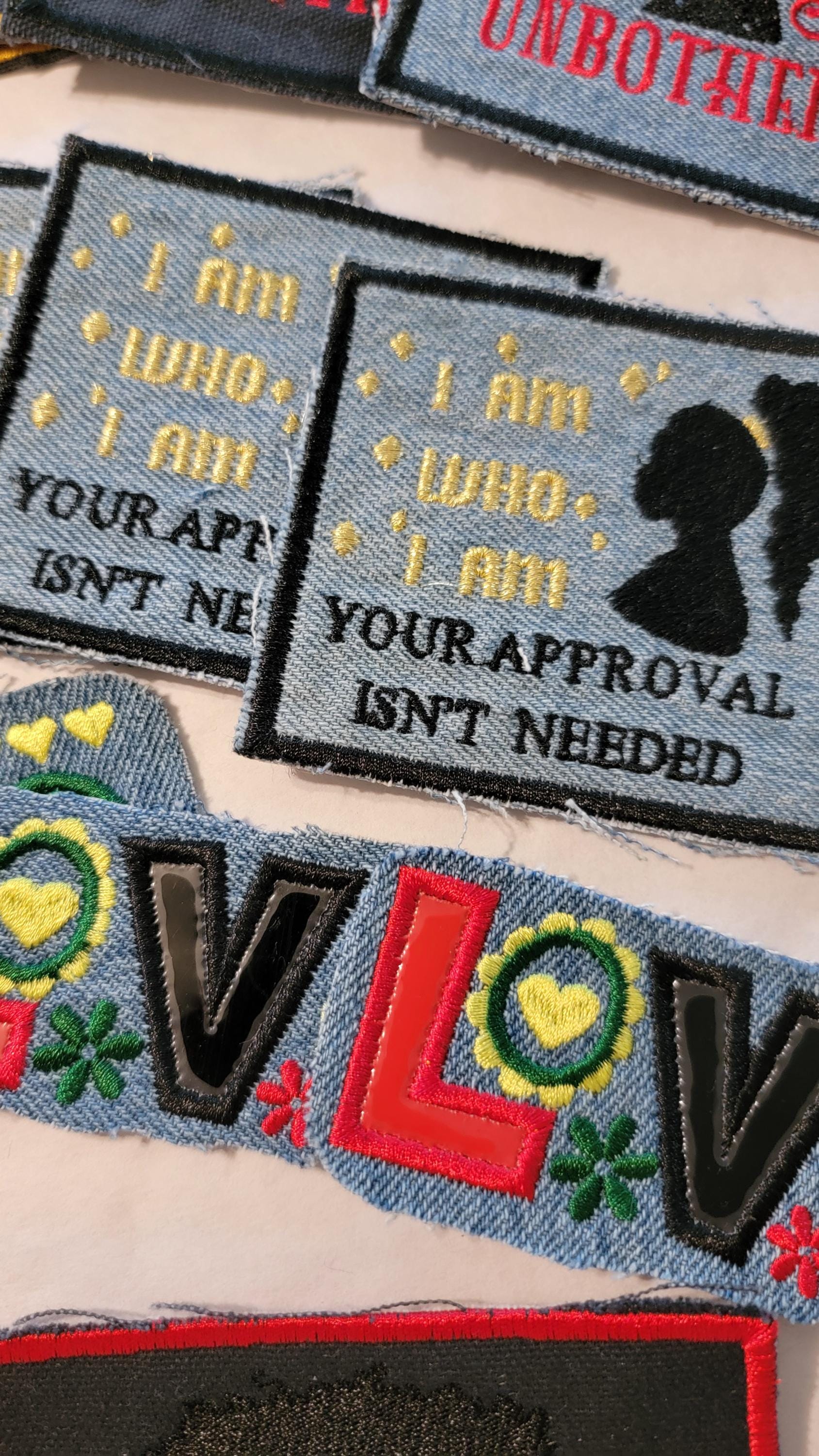 Black People Patch Bundle, End of Year Clearance, Denim and Duck Canvas Patches