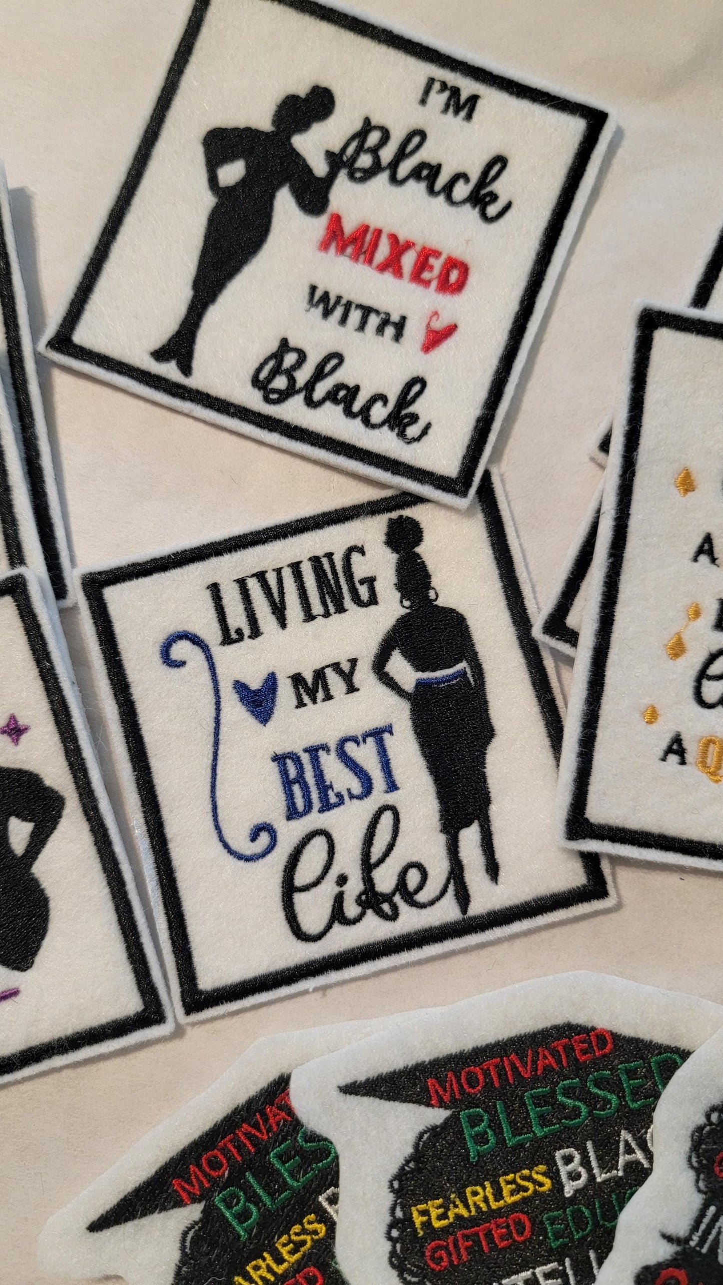 Black People Patch Bundled Patch Set. Price is all pictured.