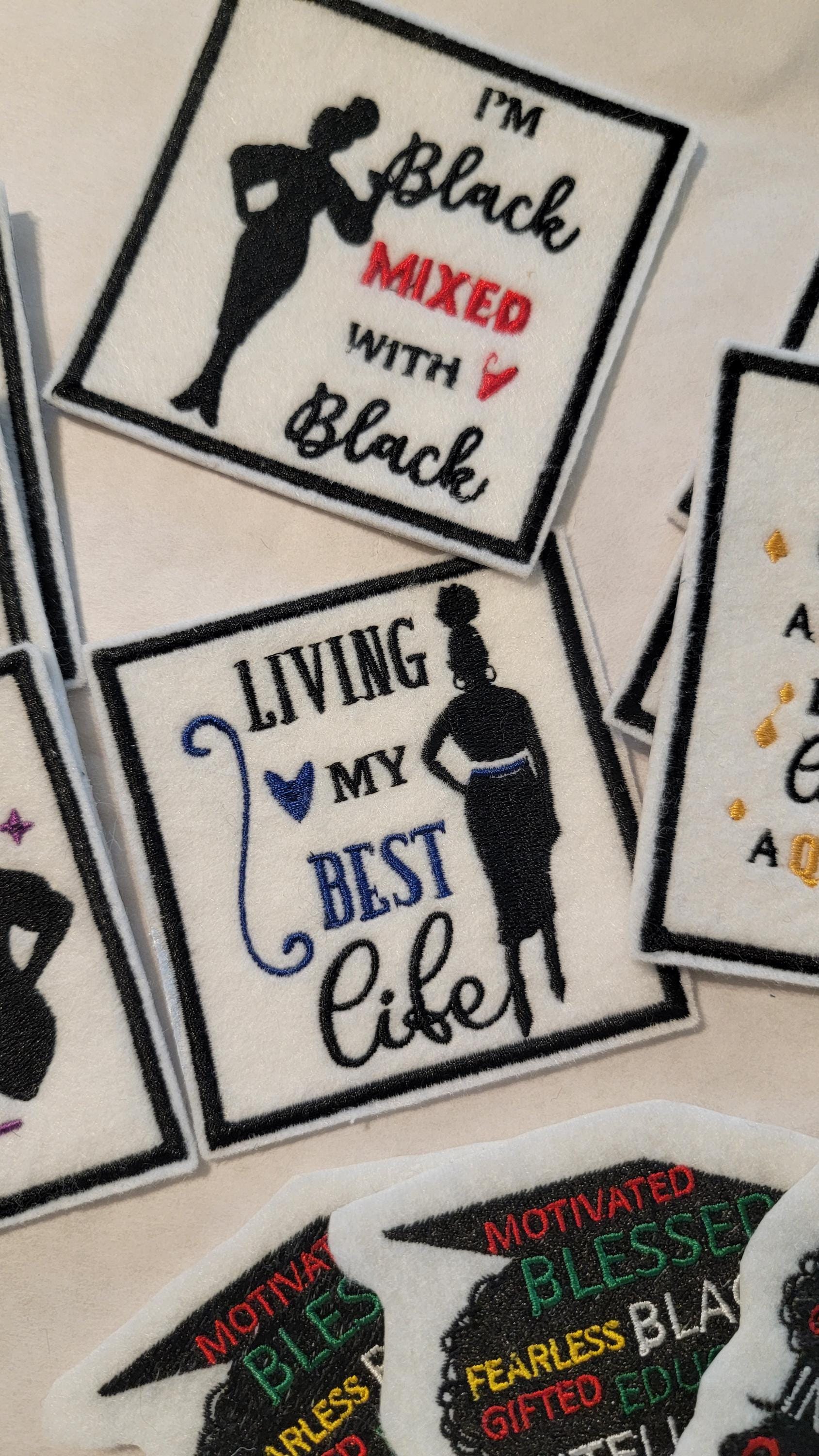 Black People Patch Bundled Patch Set. Price is all pictured.